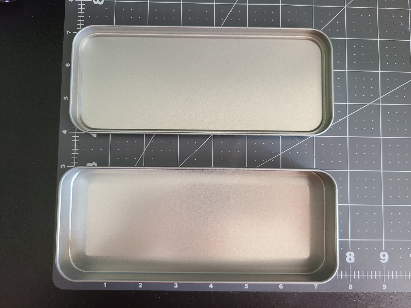 Green Stripe Personalized Tin Pencil Case