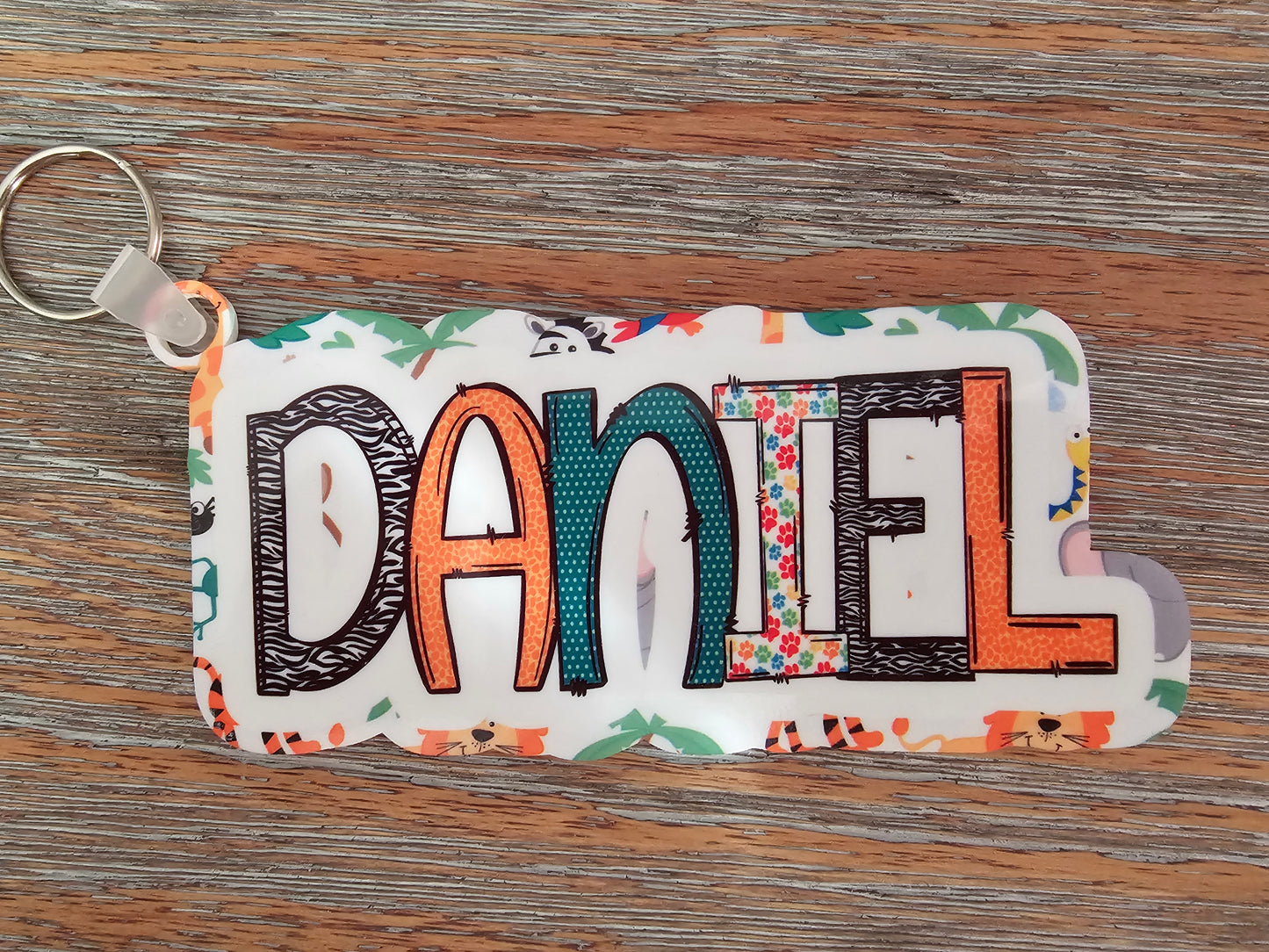 Jungle Animal Bag Tag Keychain