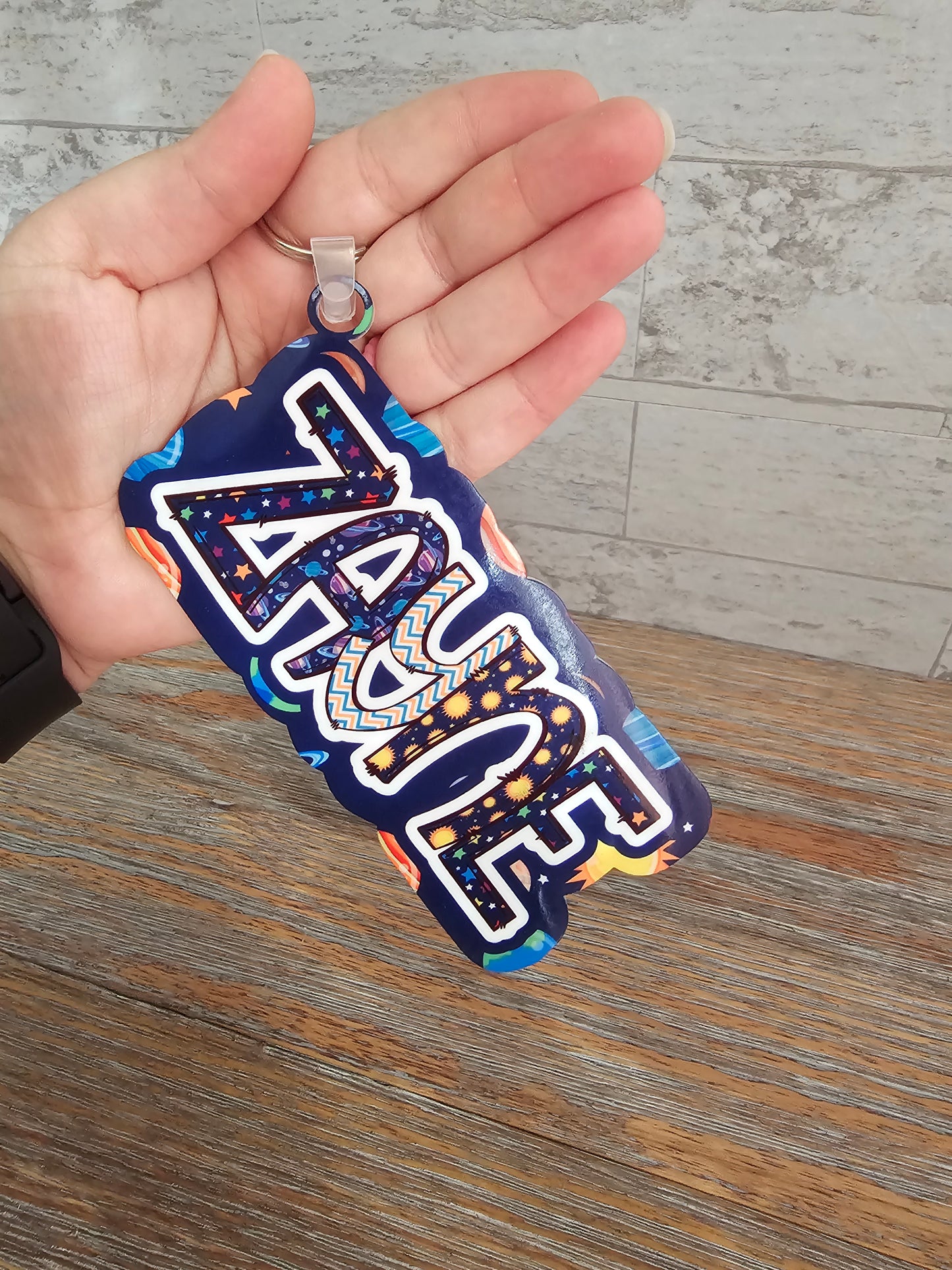 Planets Bag Tag Keychain