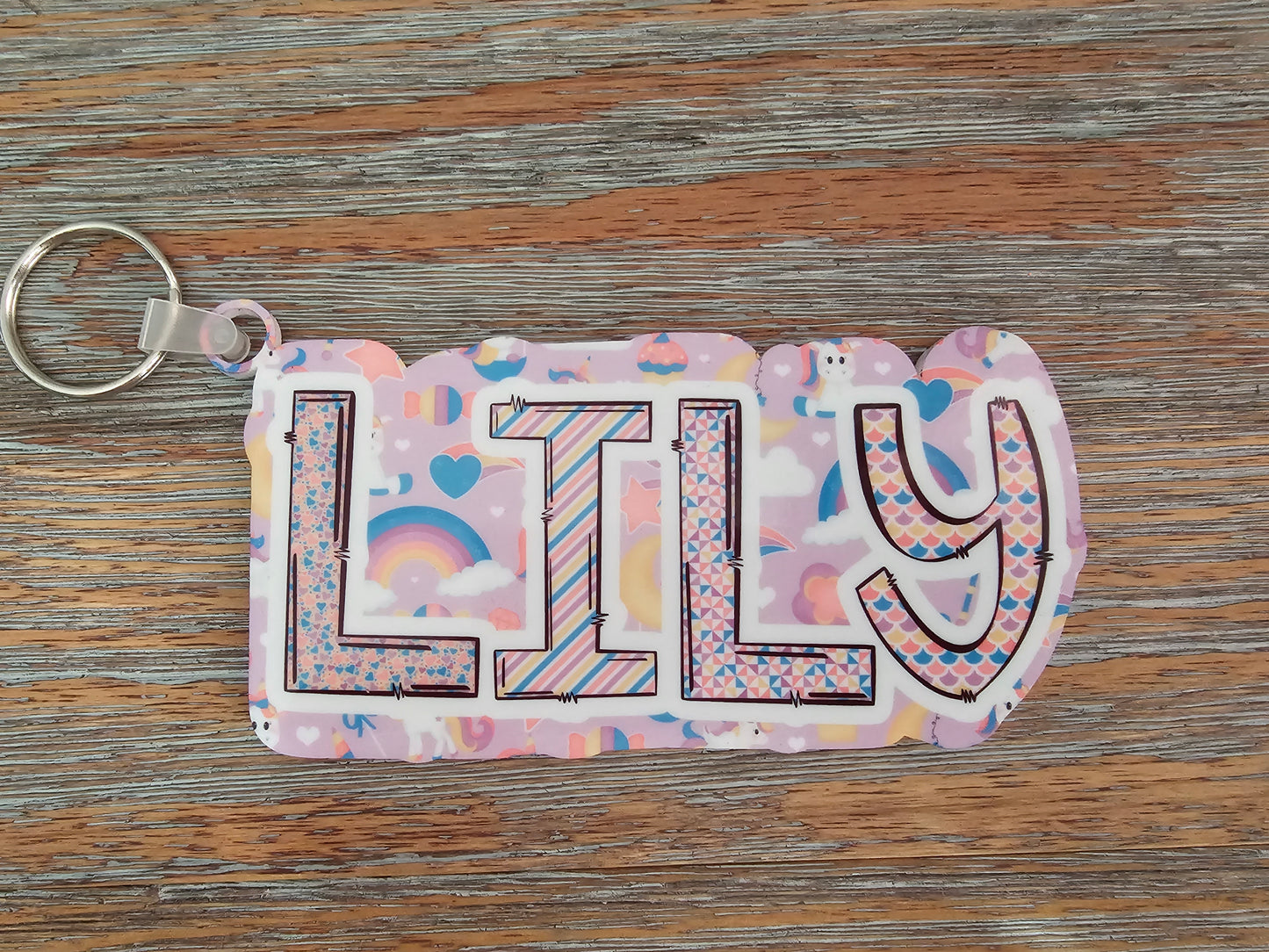 Unicorns Bag Tag Keychain