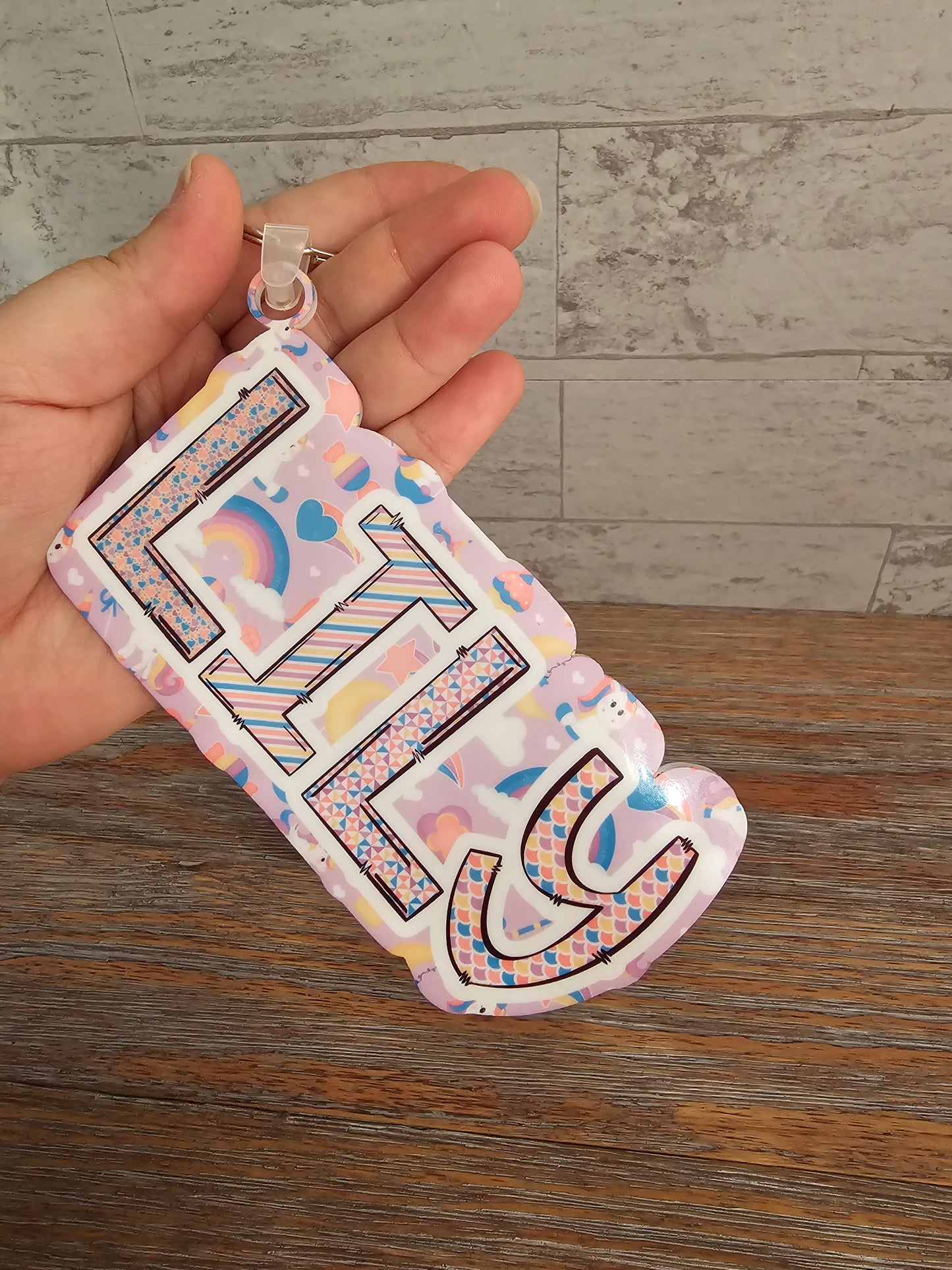 Unicorns Bag Tag Keychain