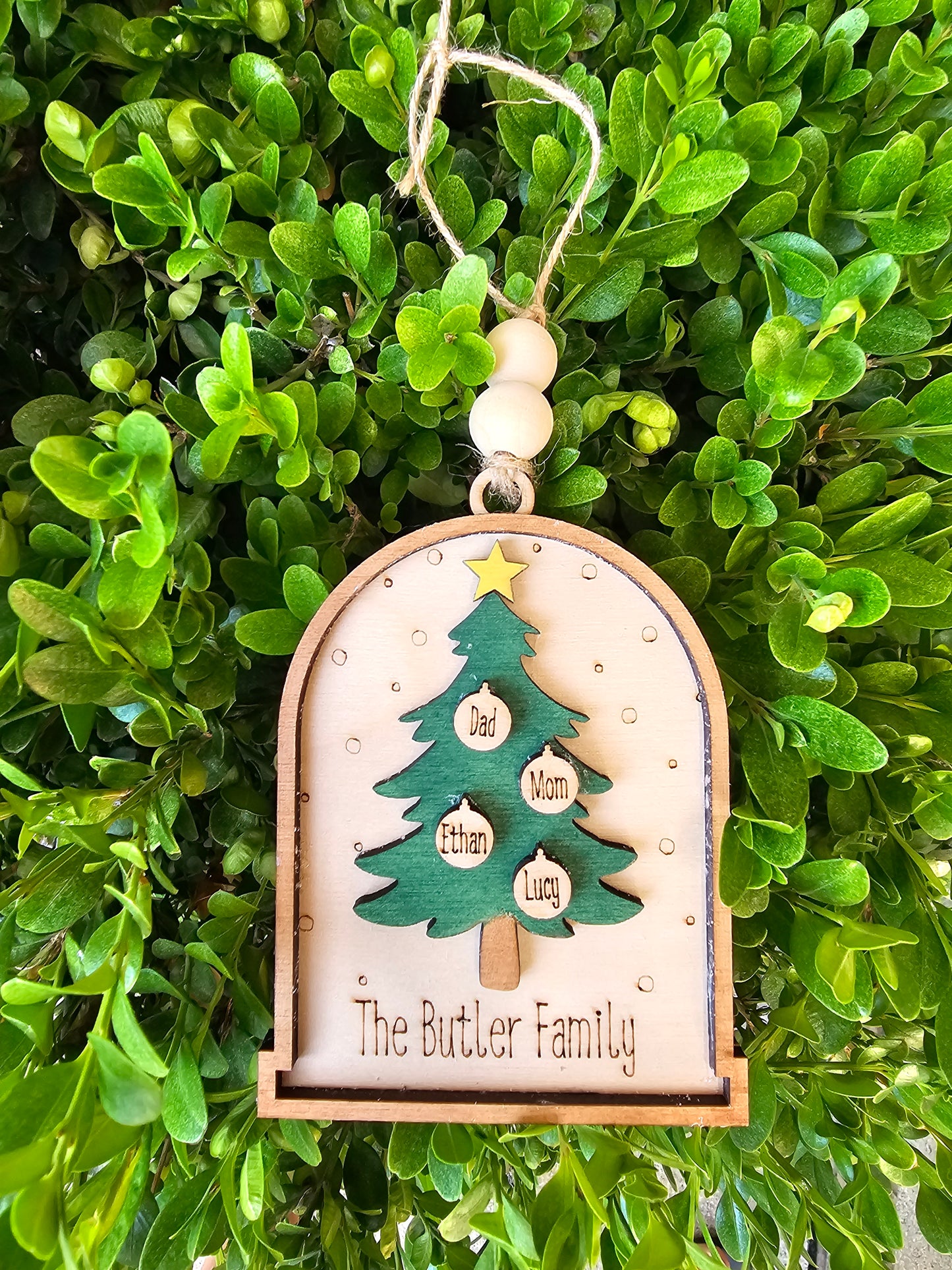 Family Christmas Tree Ornament
