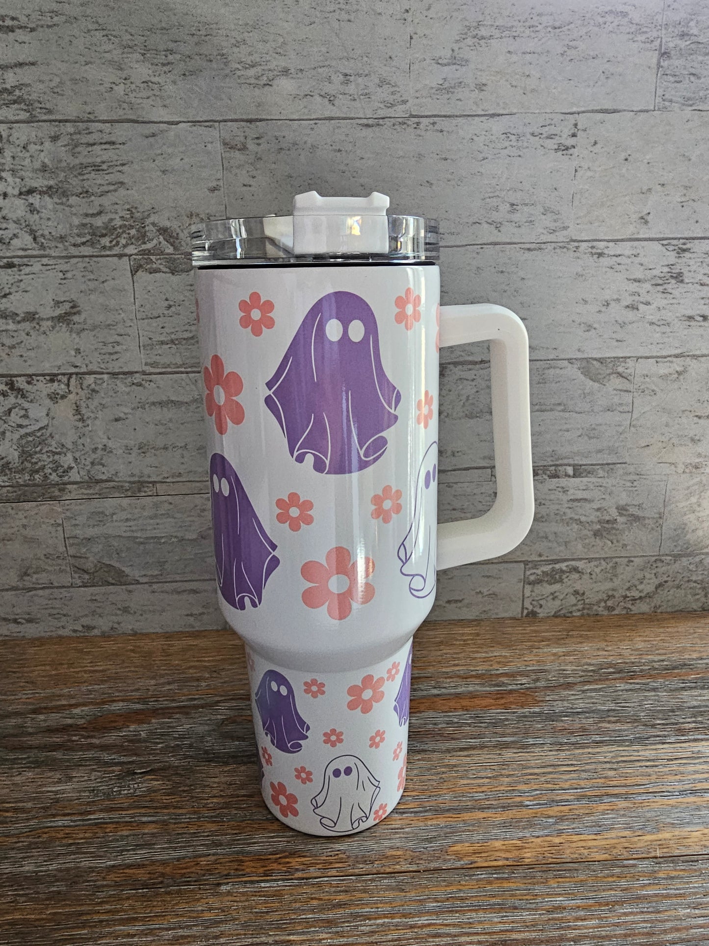 Ghost 40 oz Tumbler with Handle