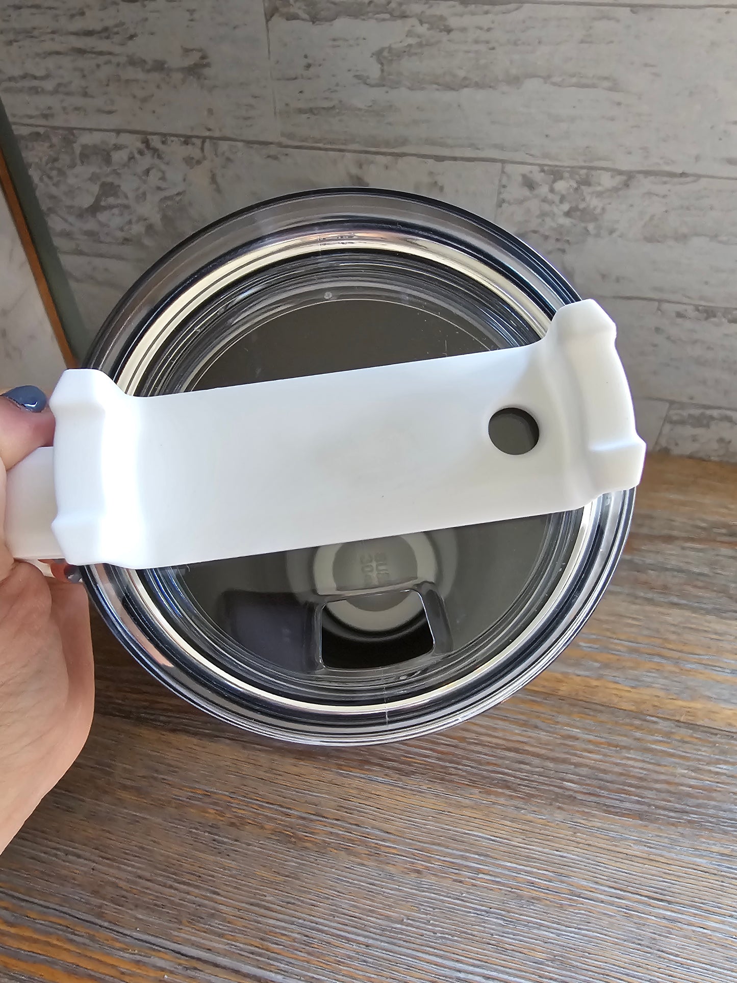 Floral Tumbler with Handle