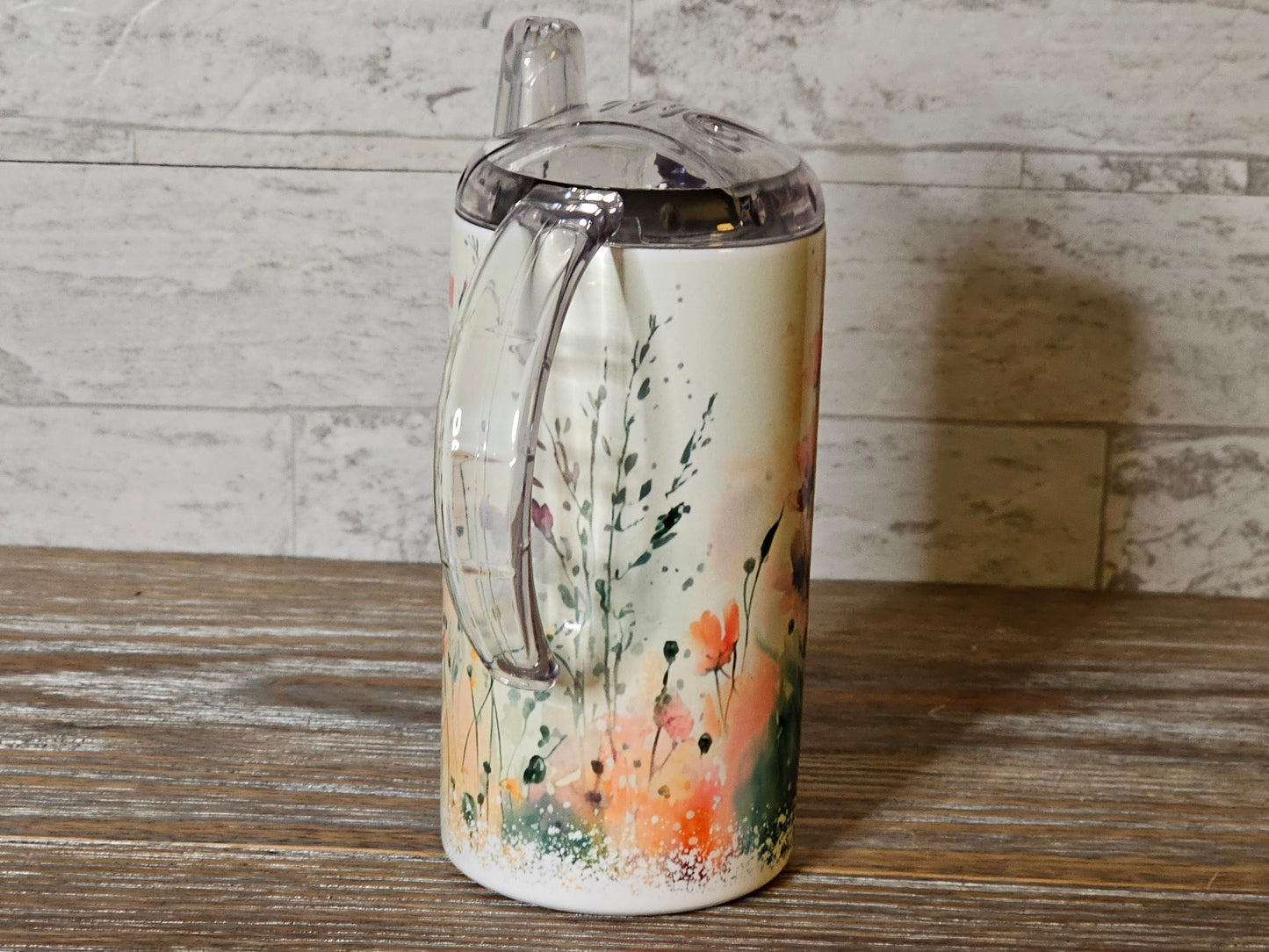 Wildflower Personalized Sippy Cup with Bonus Lid
