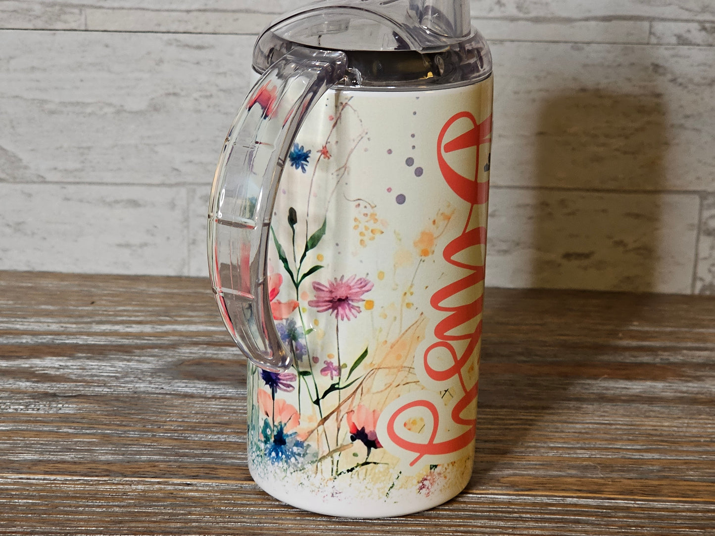 Wildflower Personalized Sippy Cup with Bonus Lid