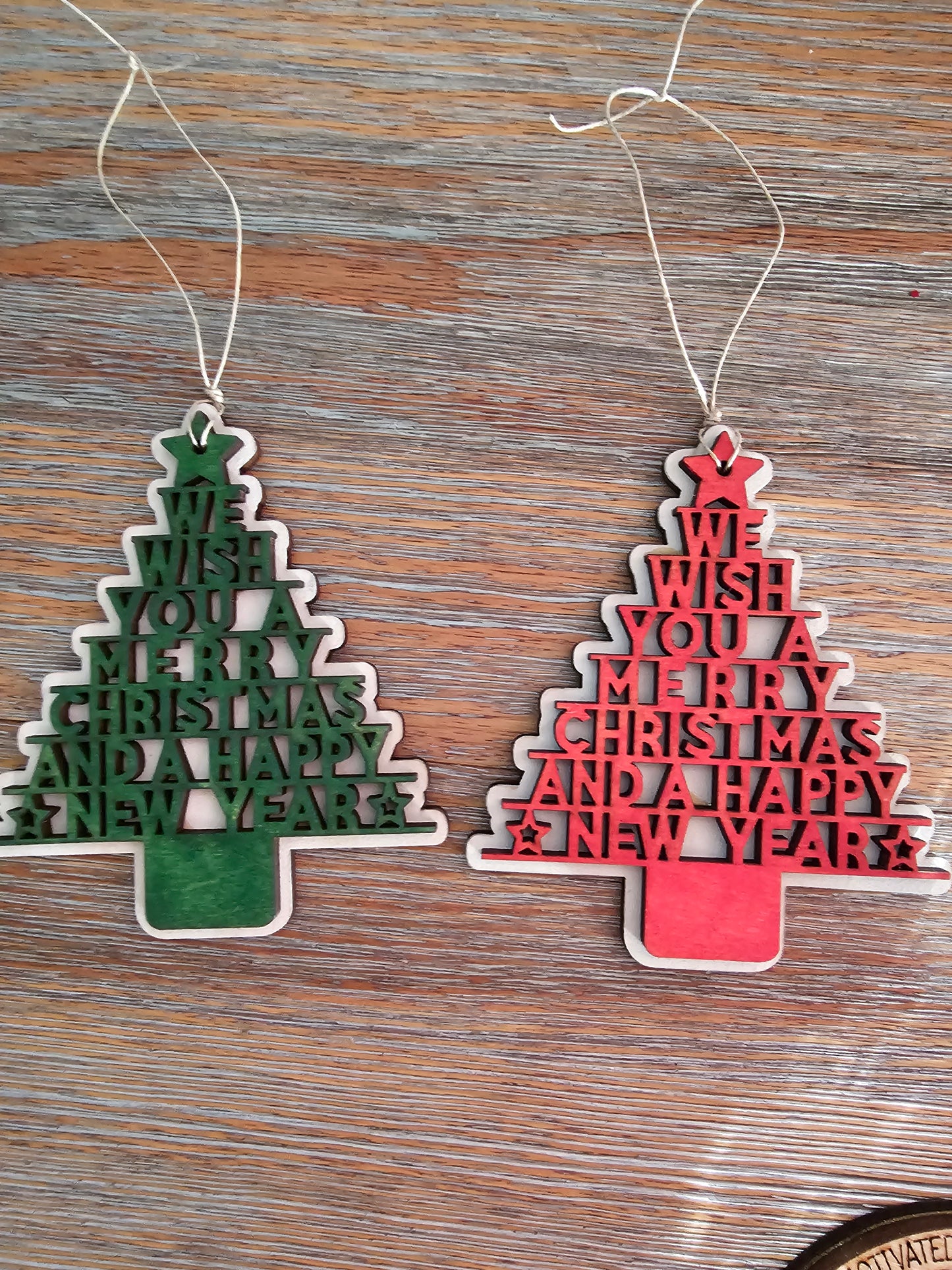 Merry Christmas Tree Christmas Ornament