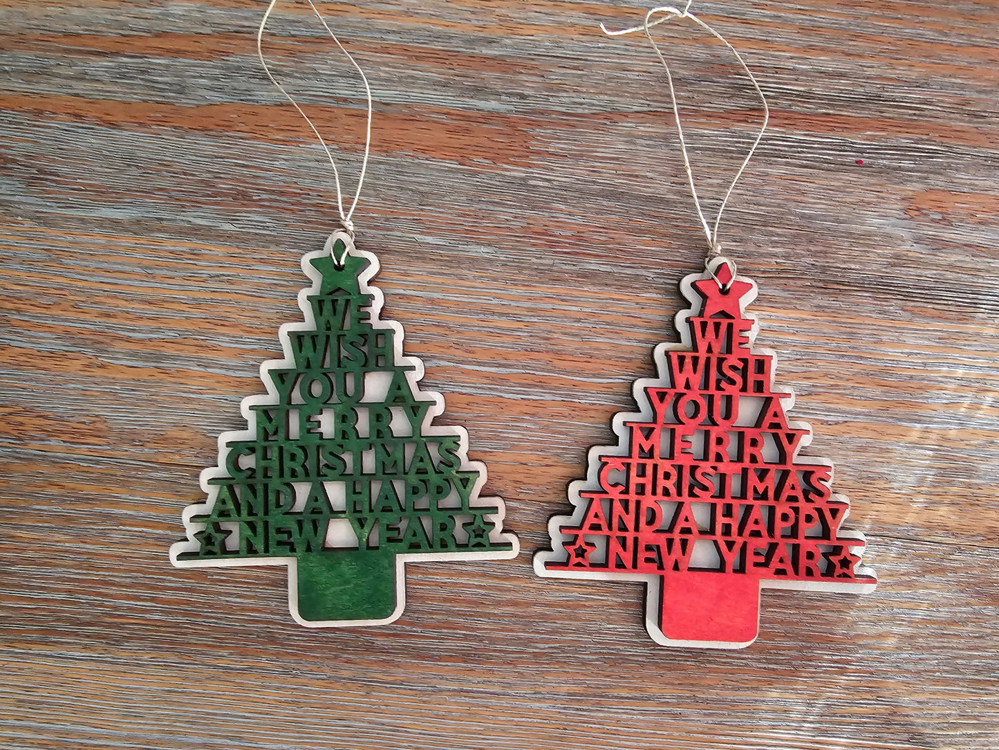 Merry Christmas Tree Christmas Ornament