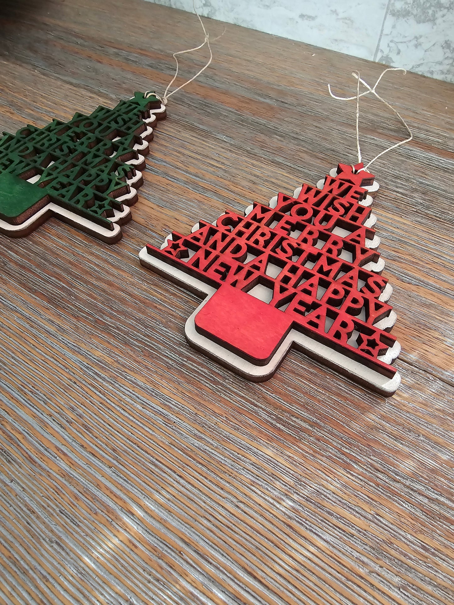 Merry Christmas Tree Christmas Ornament