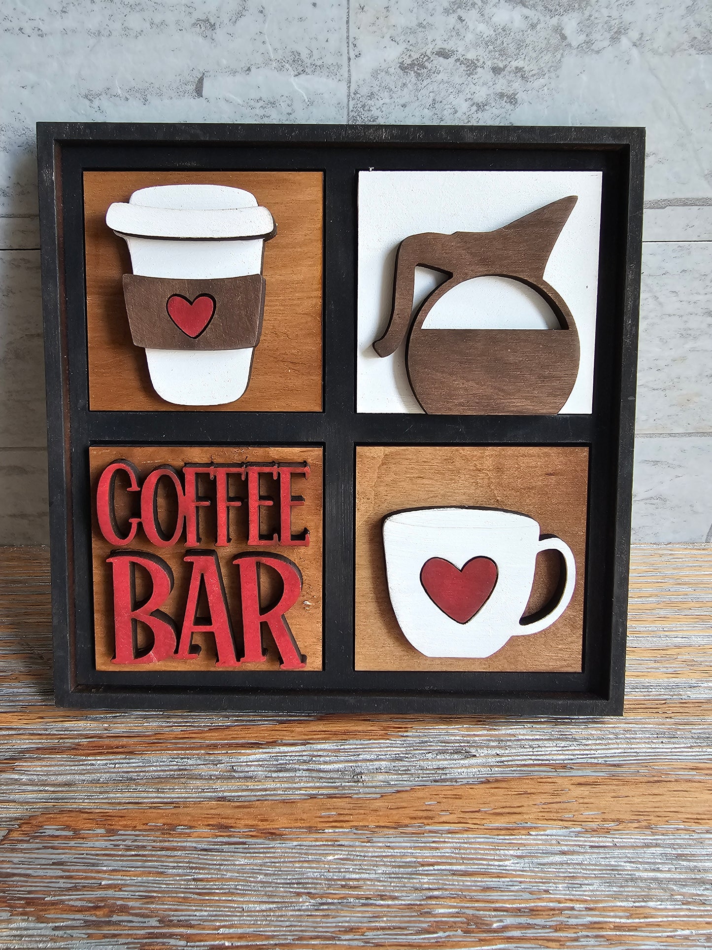 Coffee Lover Interchangeable Tile Set - Set of 4
