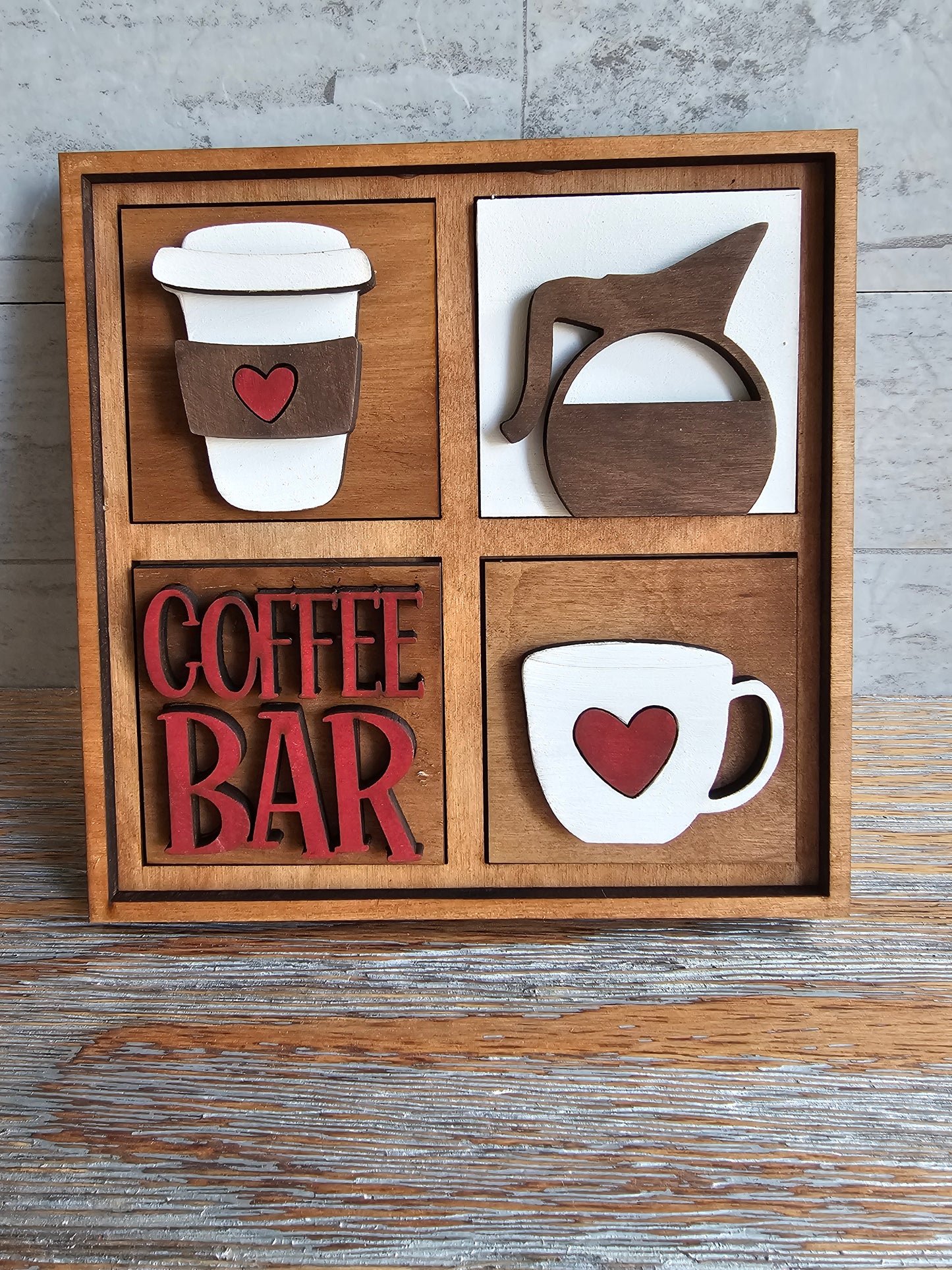 Coffee Lover Interchangeable Tile Set - Set of 4