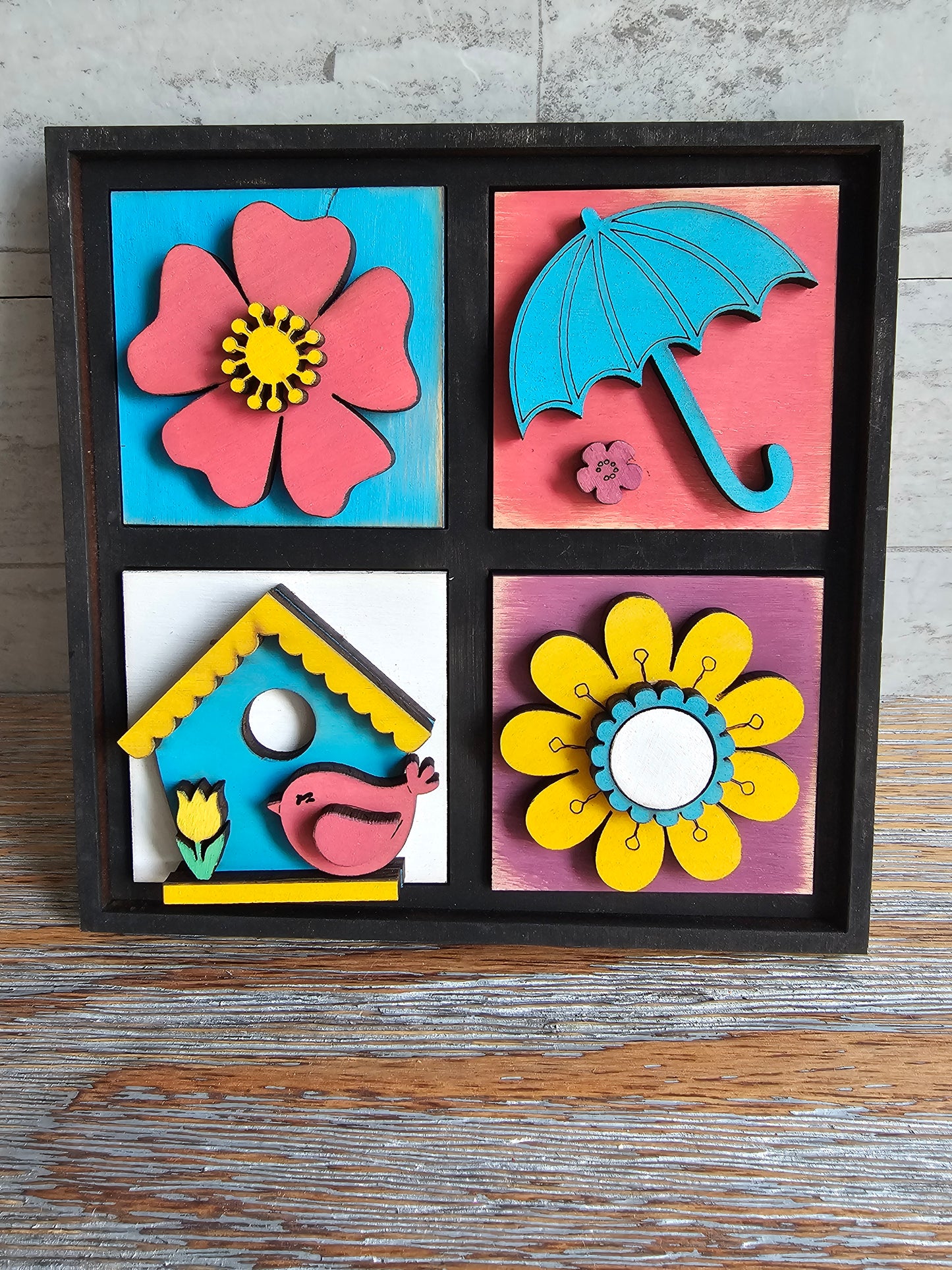 Spring Interchangeable Tile Set - Set of 4