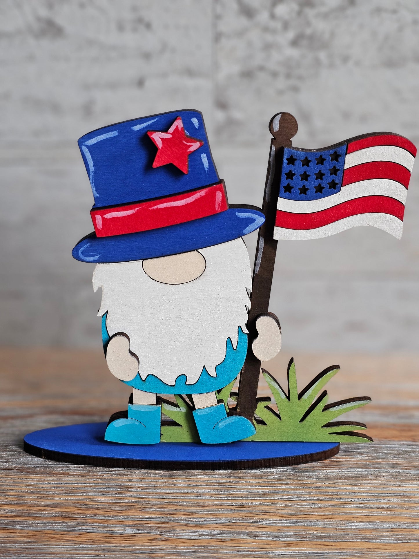 4th of July American Flag Gnome