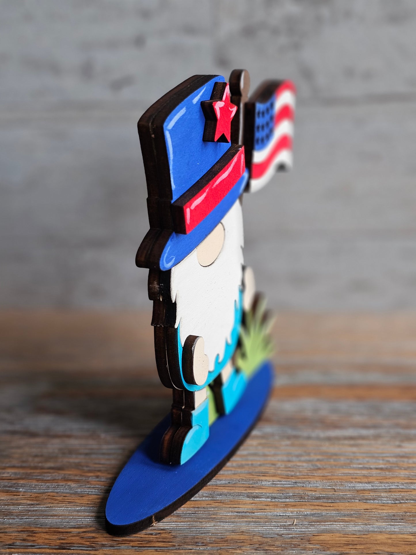 4th of July American Flag Gnome