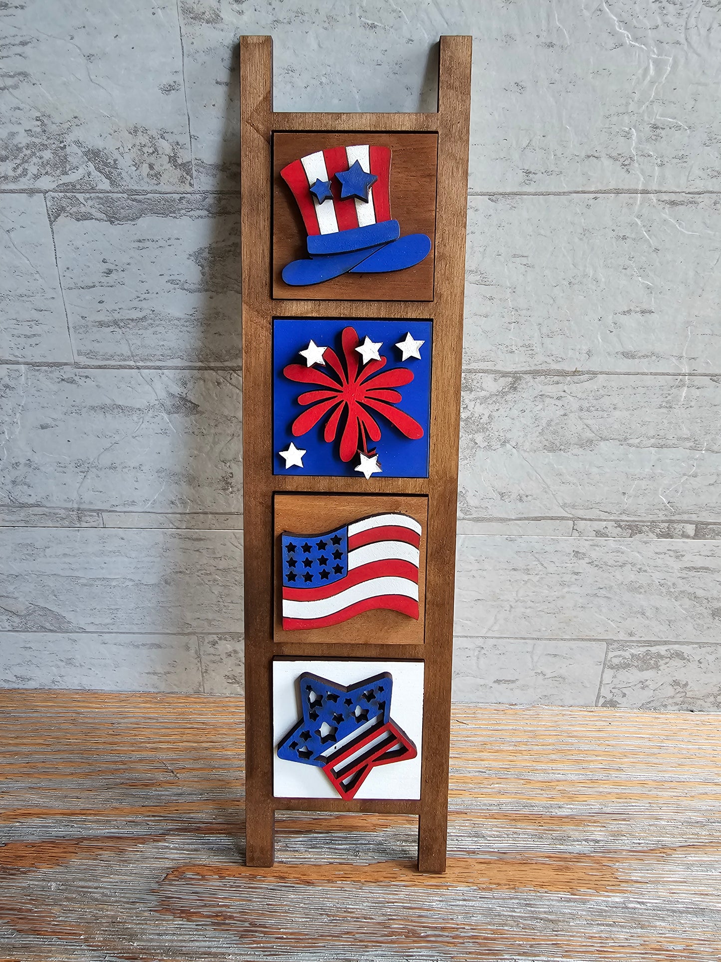 4th of July Interchangeable Tile Set - Set of 4