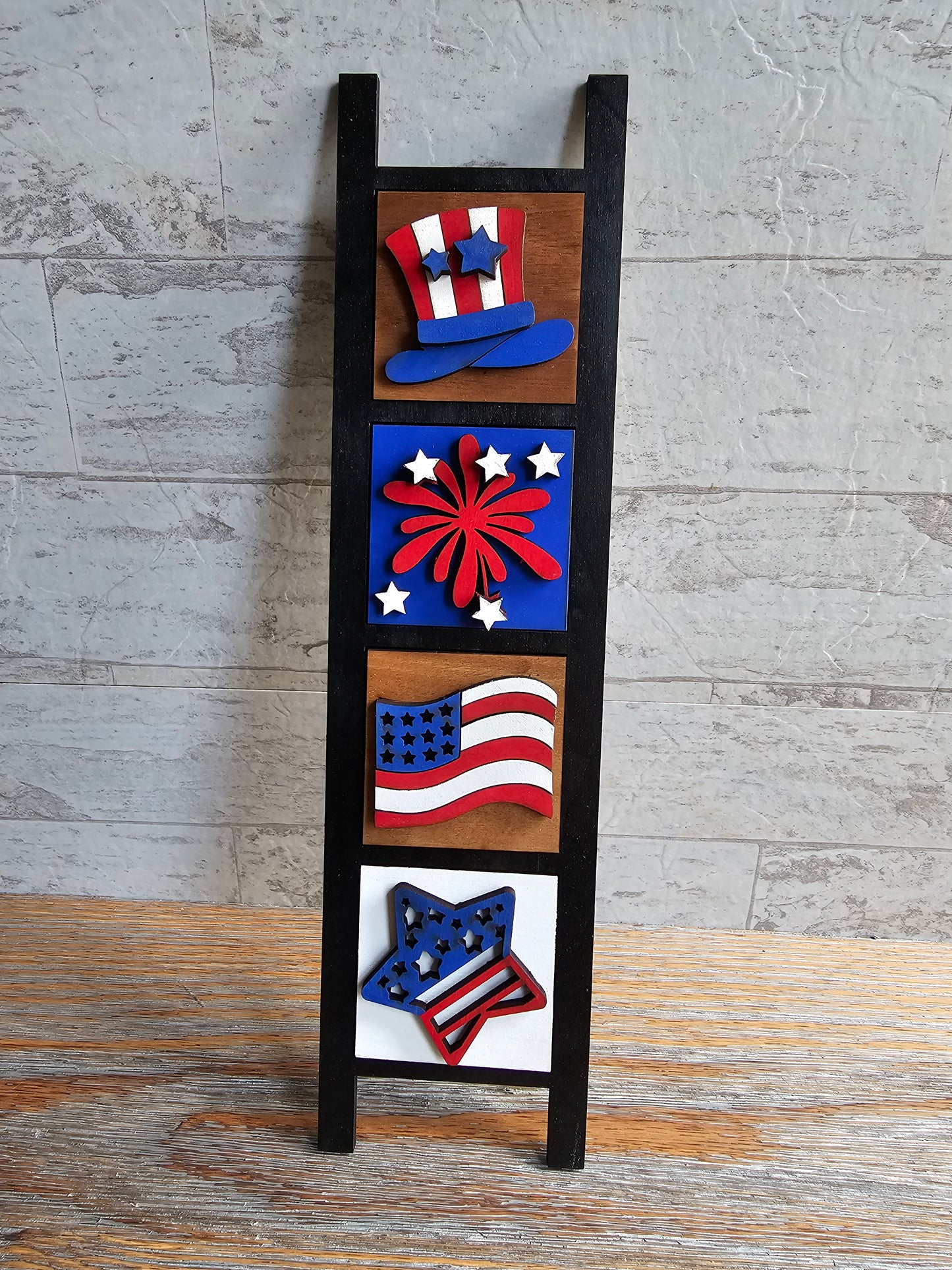 4th of July Interchangeable Tile Set - Set of 4
