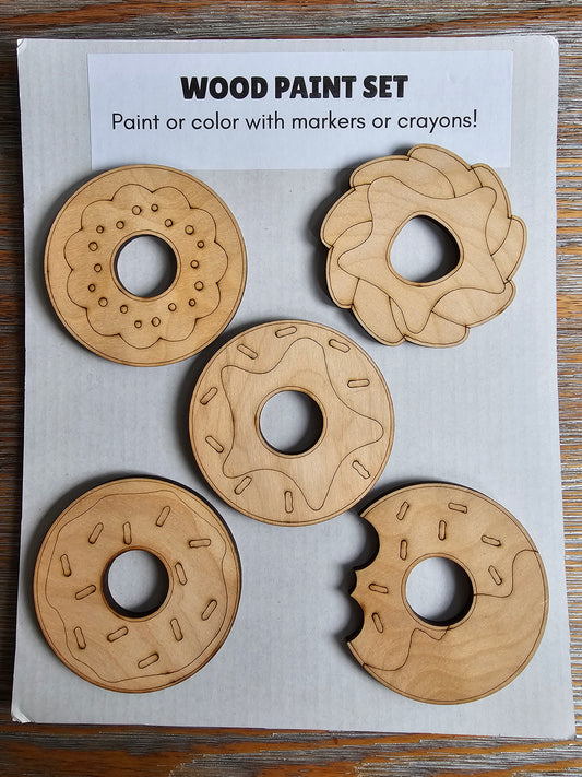Donut Wood Paint Set