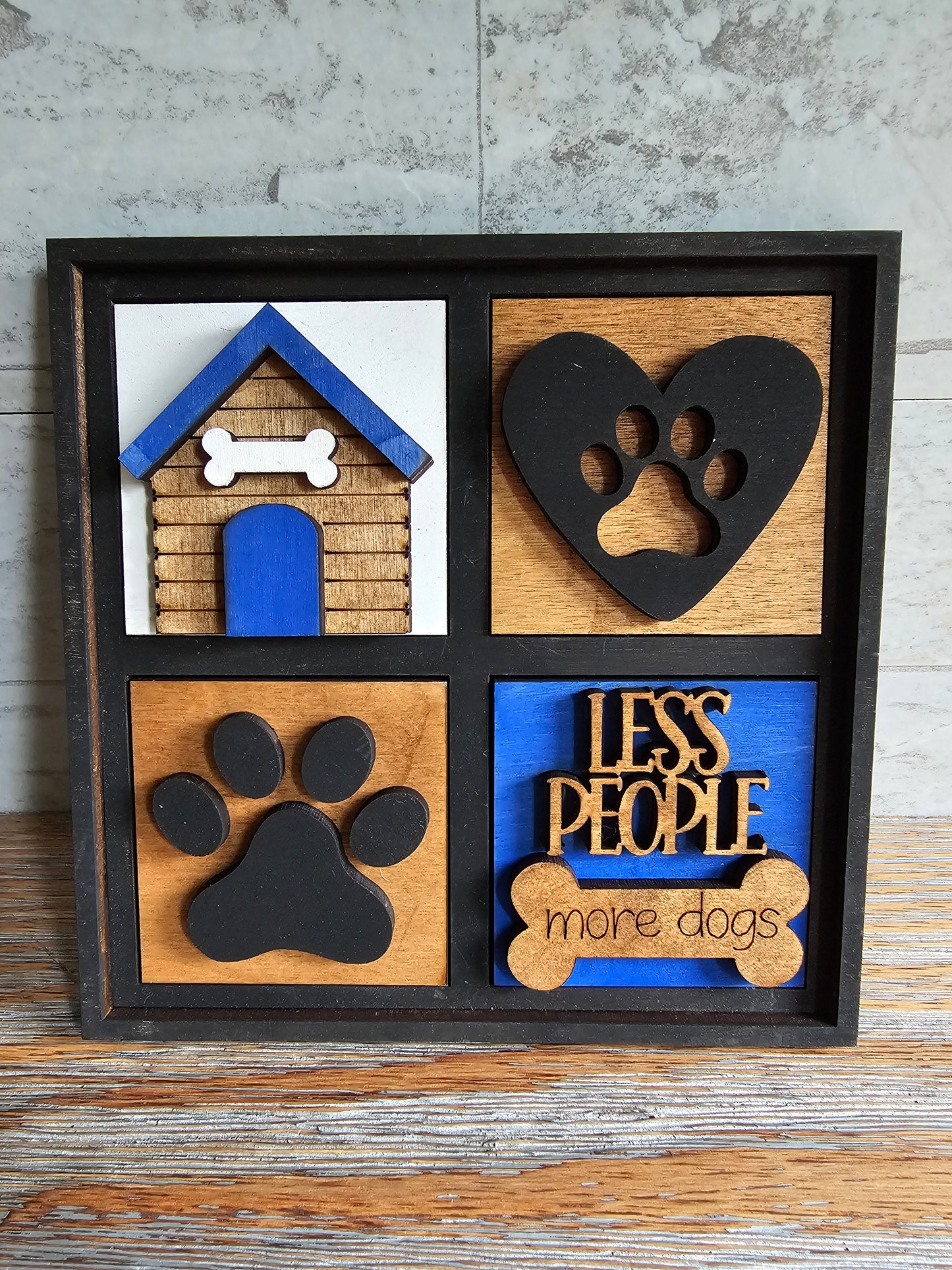 Dog Themed Interchangeable Tile Set - Set of 4