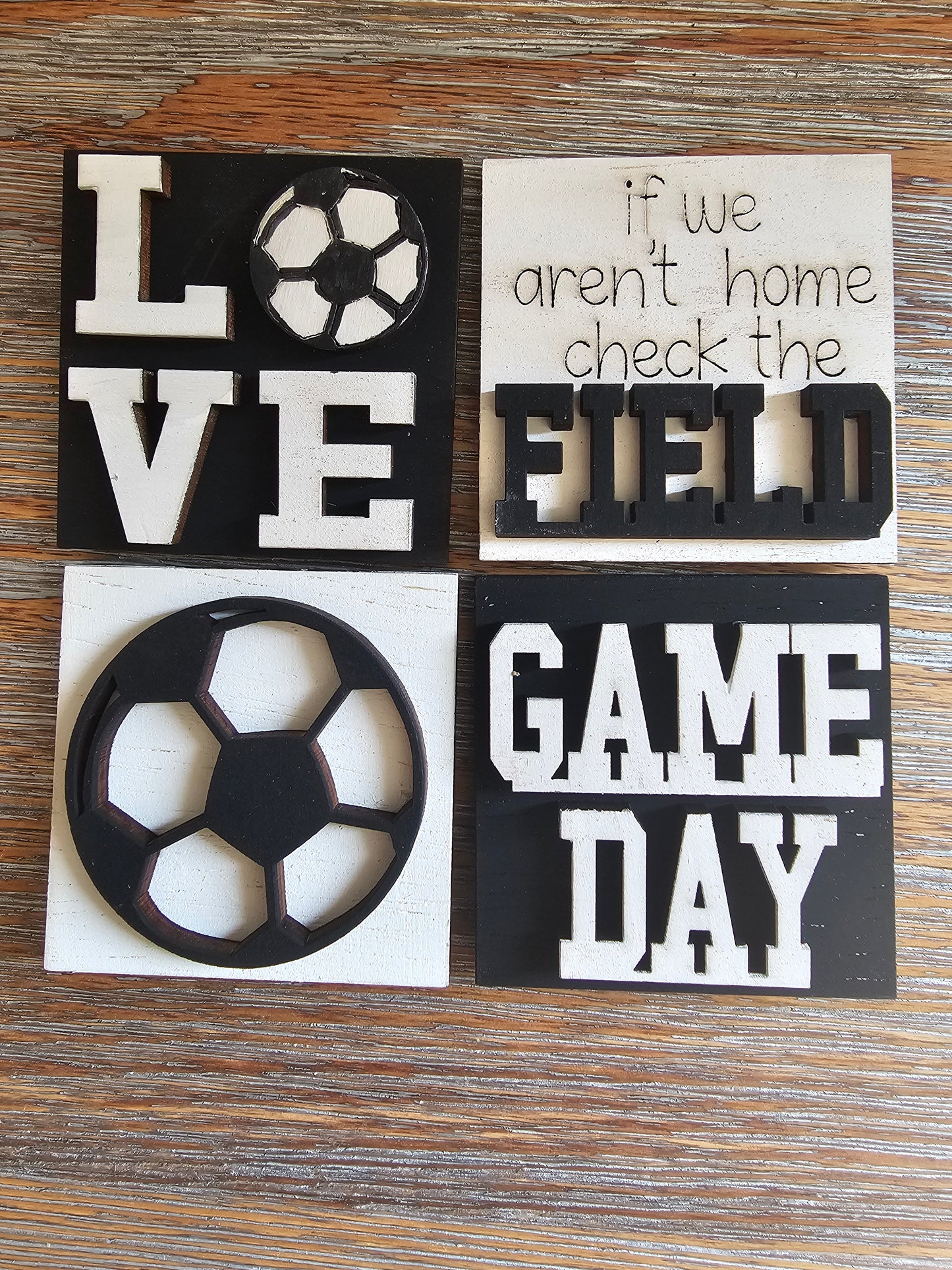 Soccer Interchangeable Tile Set - Set of 4