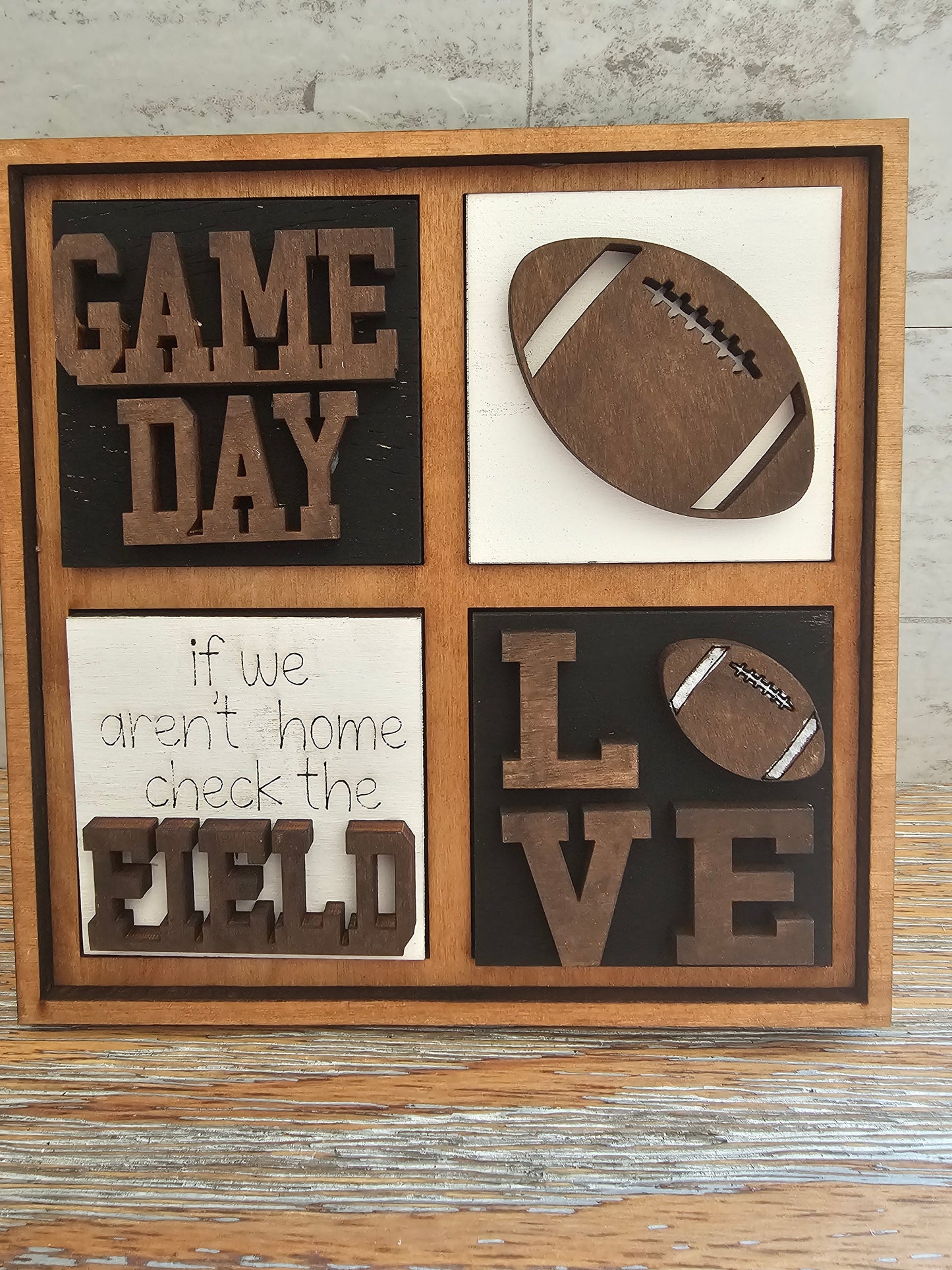 Football Interchangeable Tile Set - Set of 4