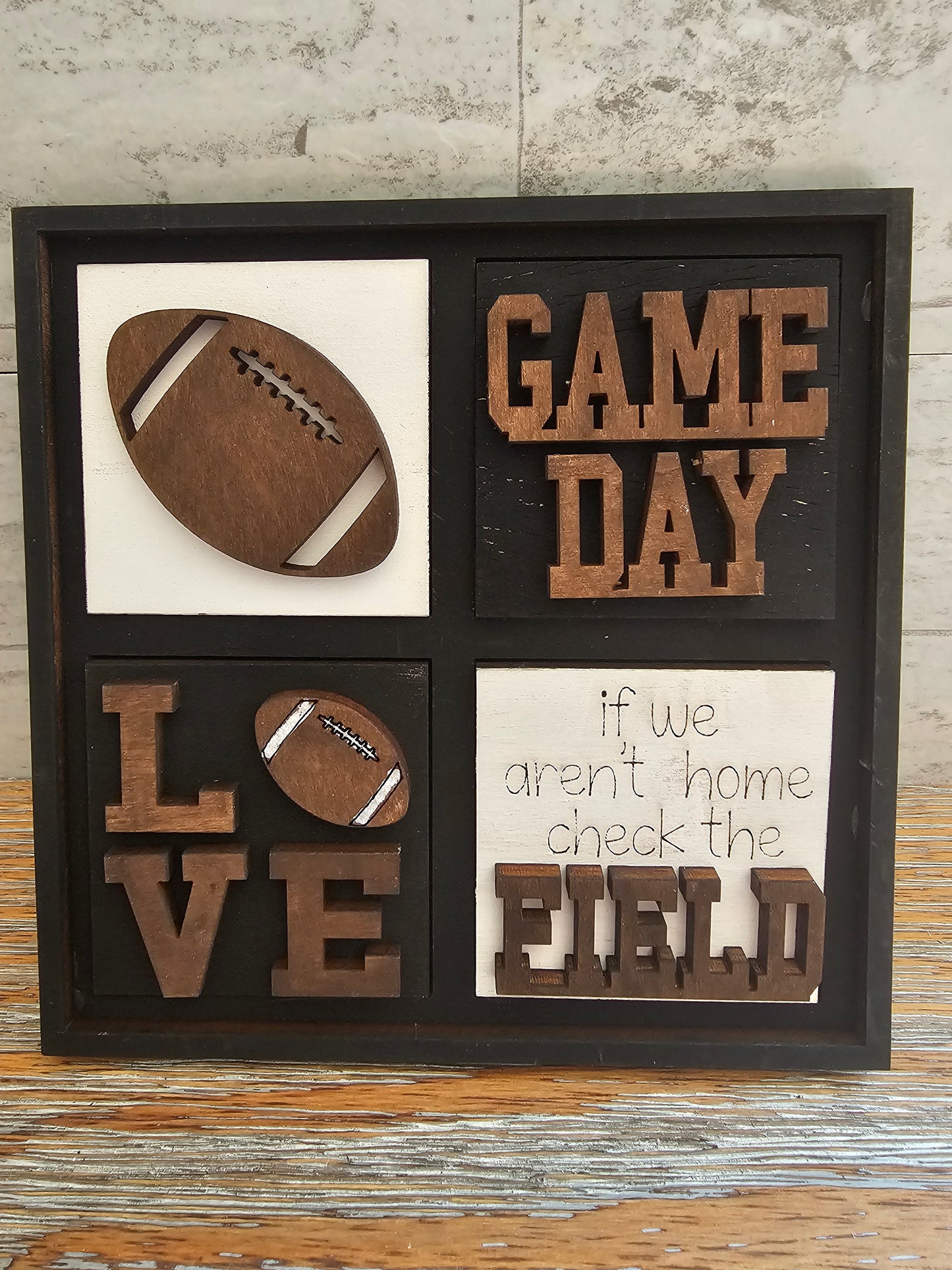 Football Interchangeable Tile Set - Set of 4