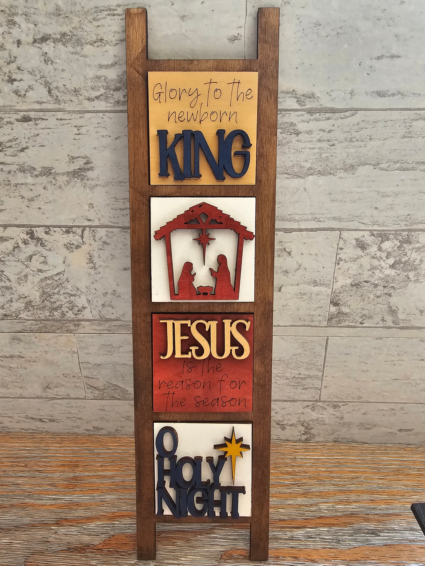 Nativity Christmas Interchangeable Tile Set - Set of 4