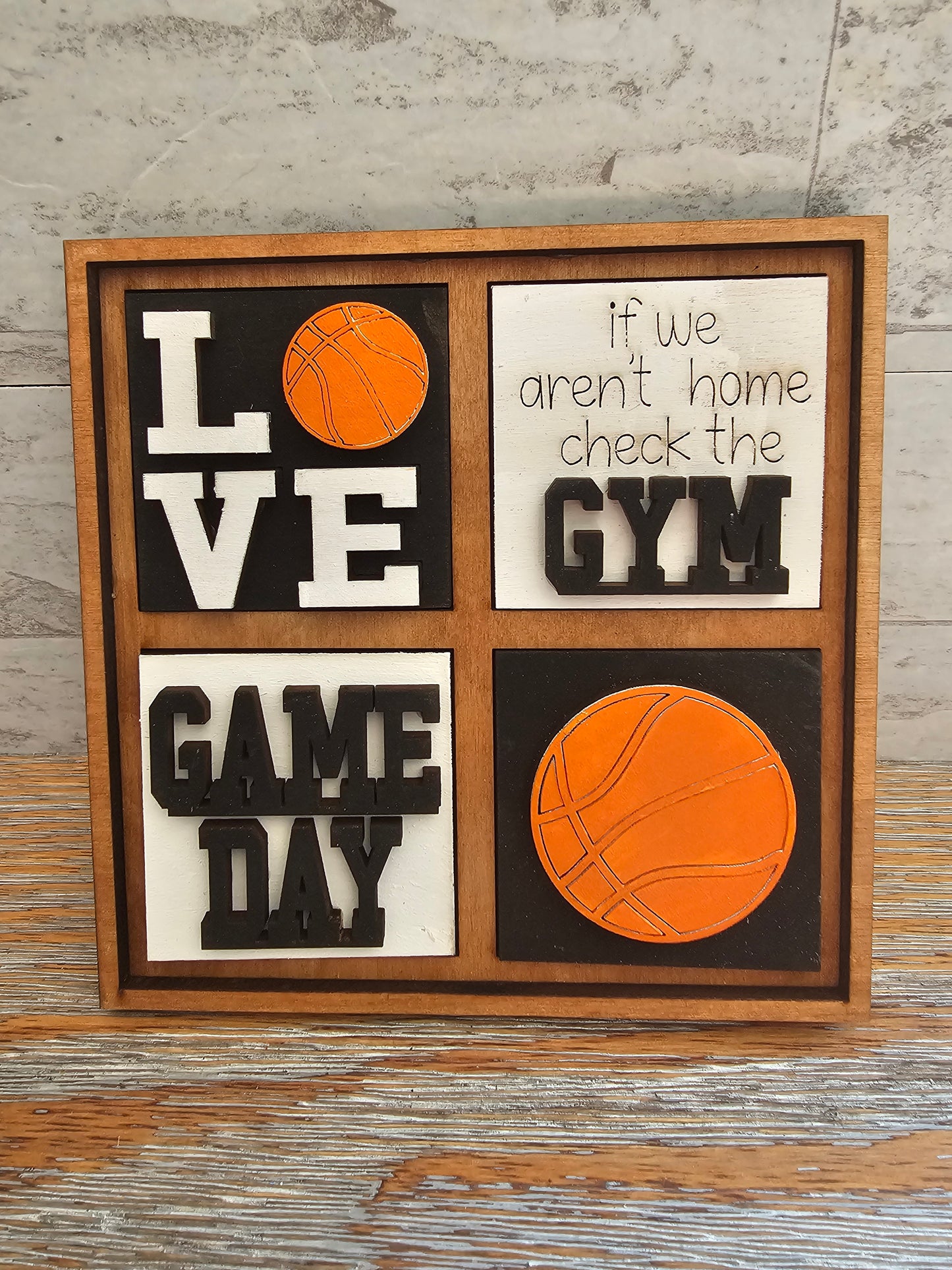 Basketball Interchangeable Tile Set - Set of 4