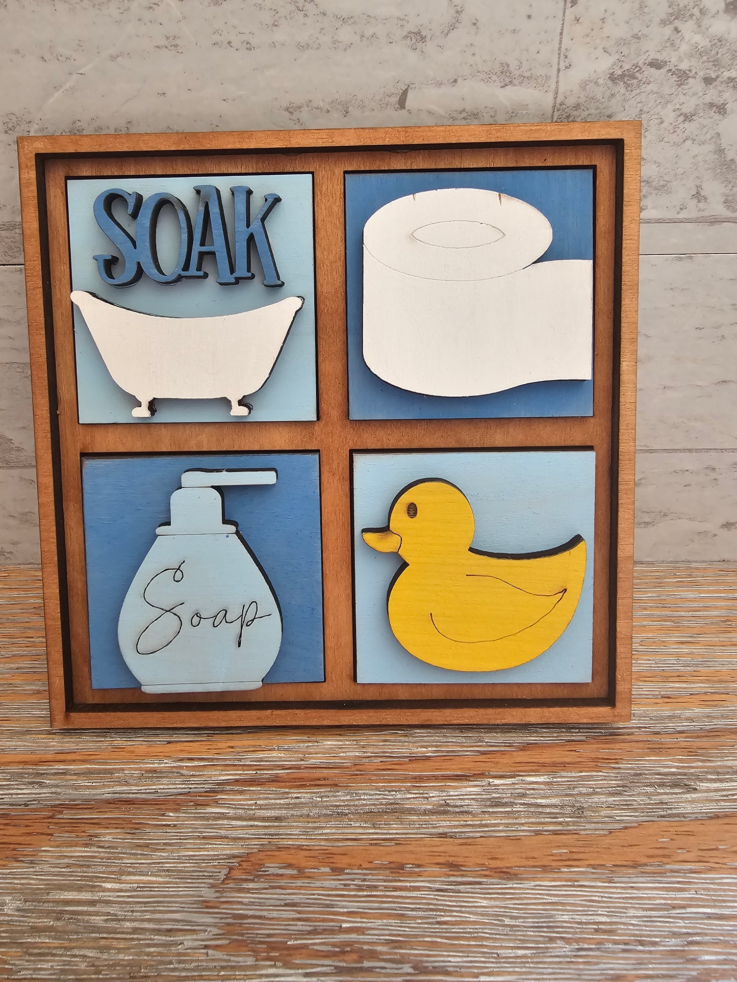 Bathroom Interchangeable Tile Set - Set of 4