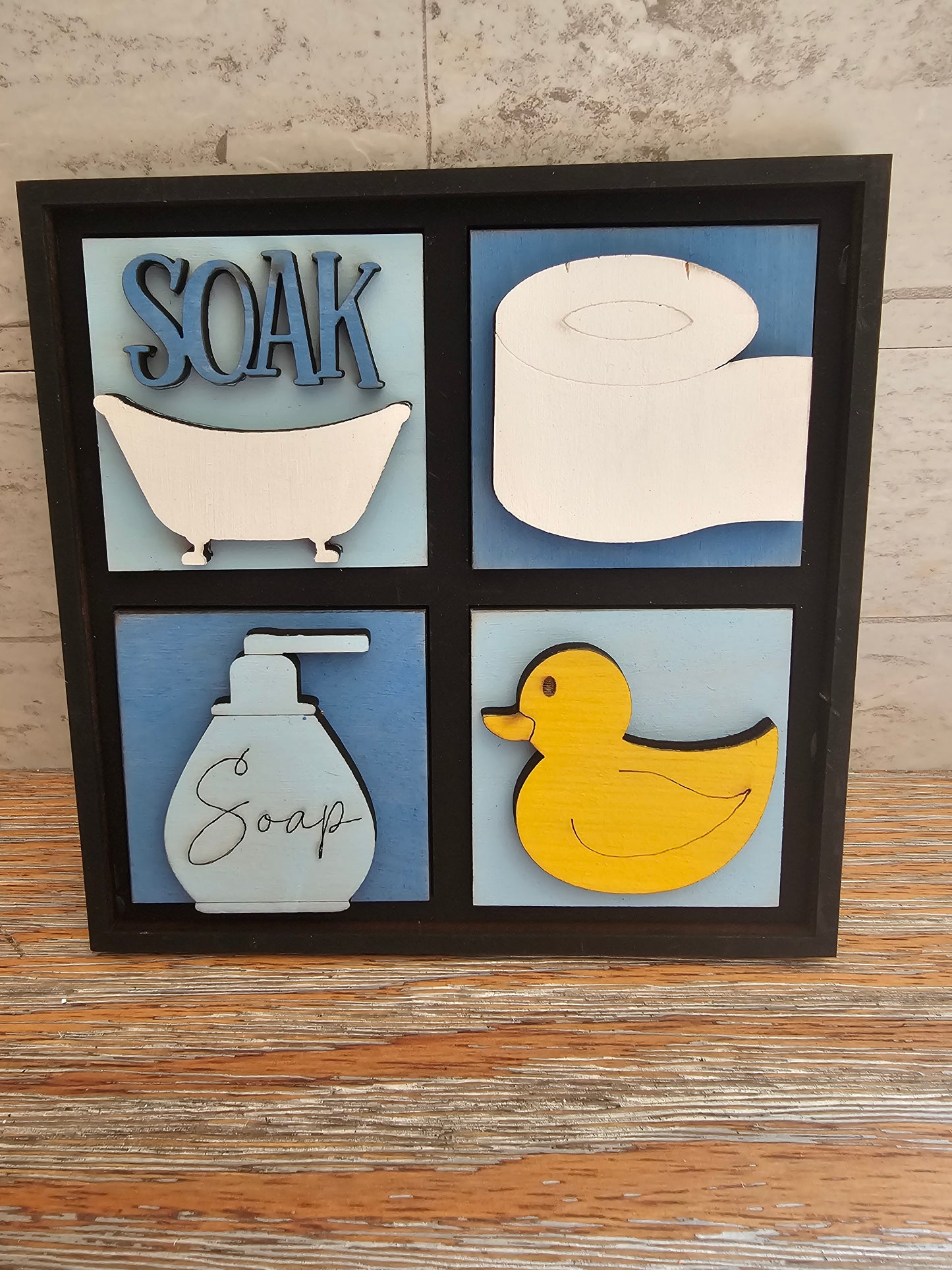 Bathroom Interchangeable Tile Set - Set of 4