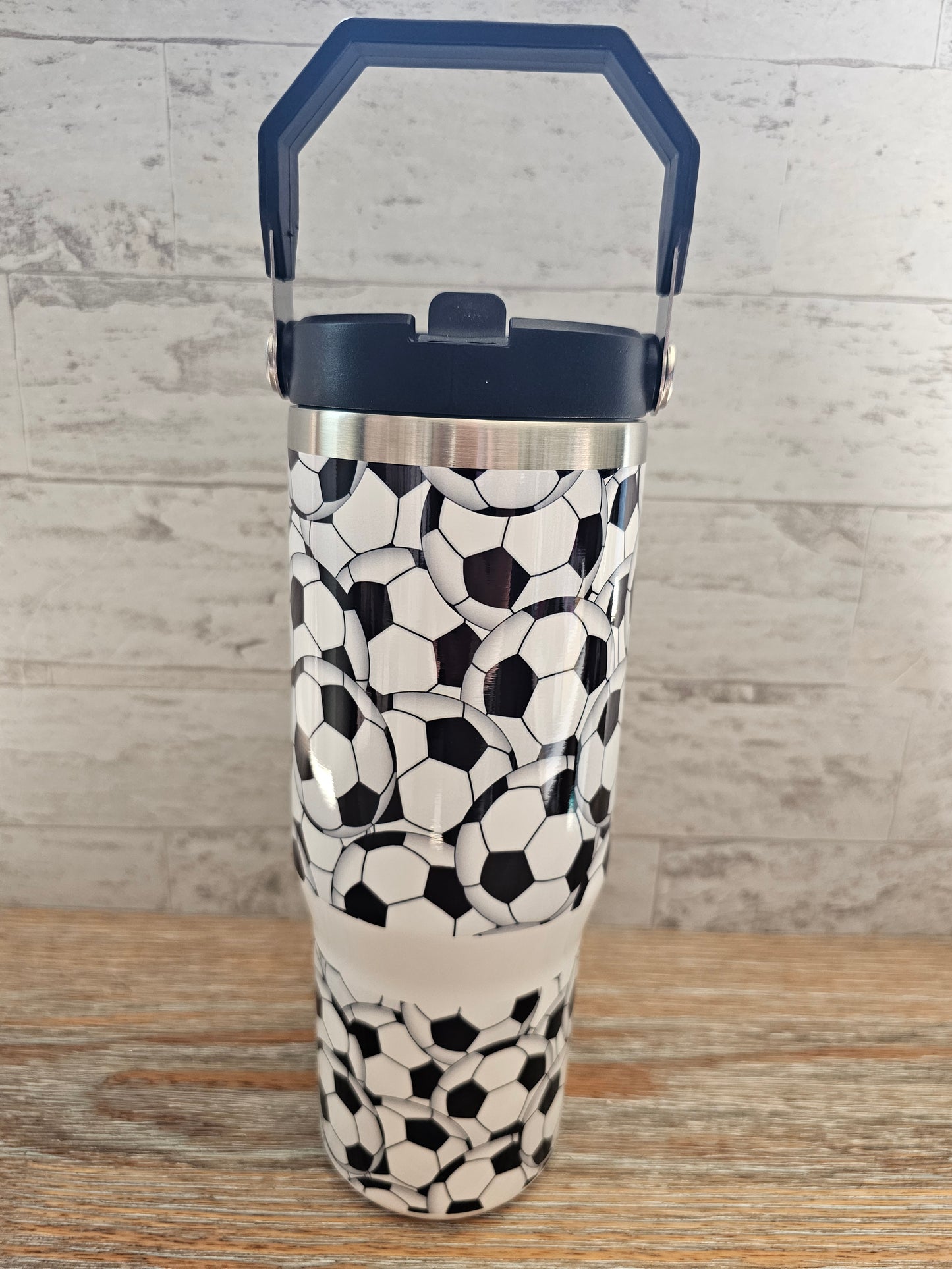 30 oz Soccer Water Bottle