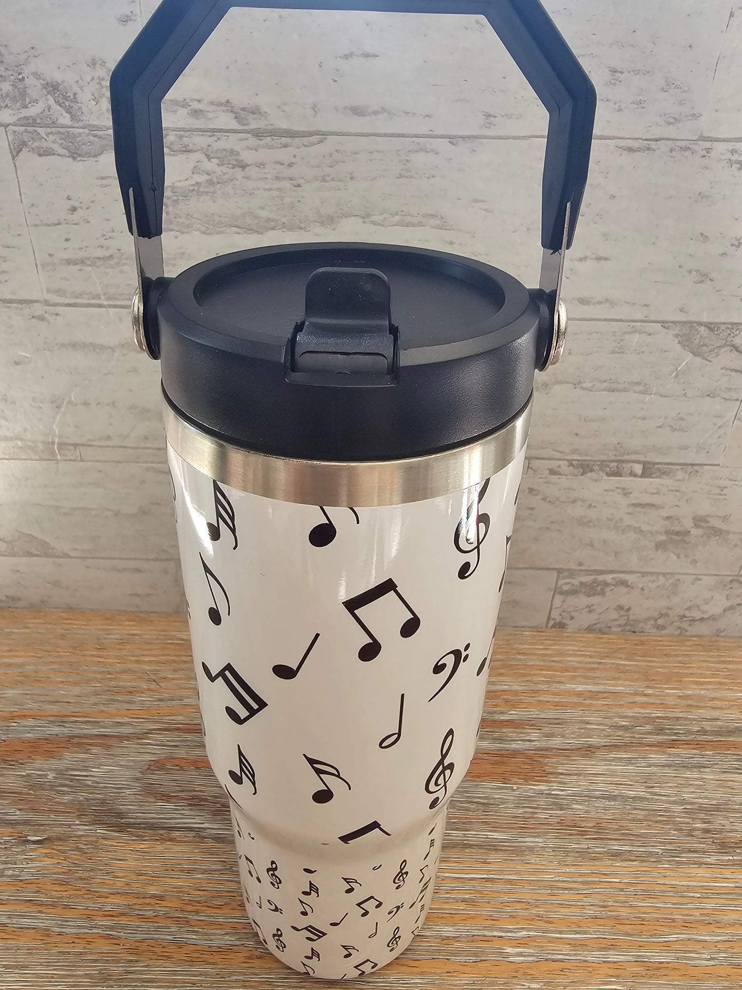 30 oz Music Notes Water Bottle