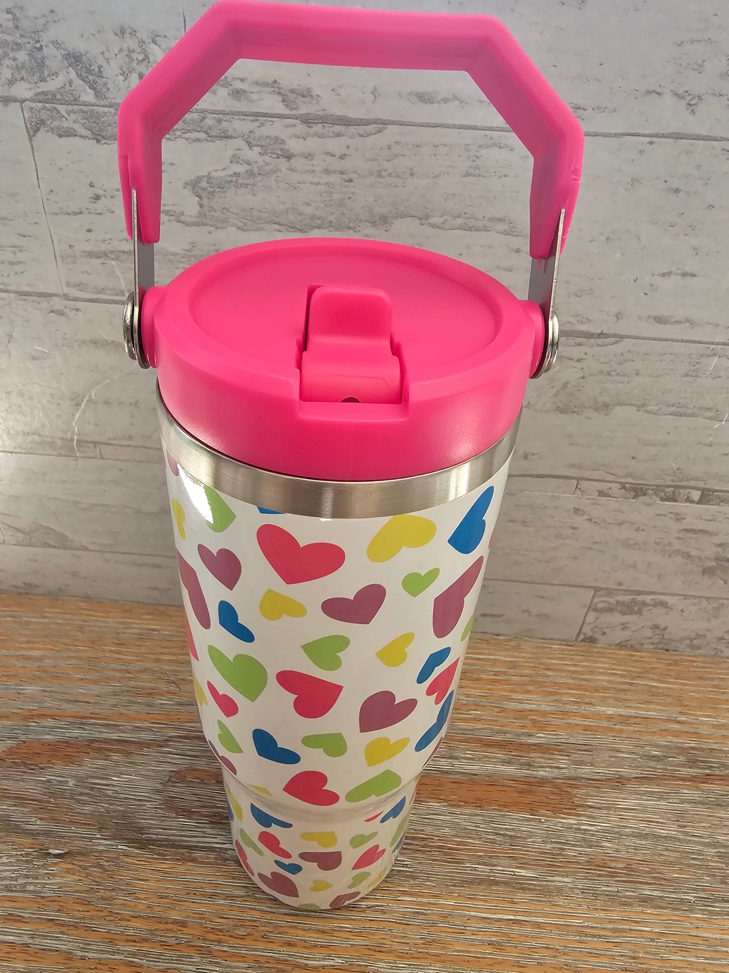 30 oz Bright Hearts Water Bottle