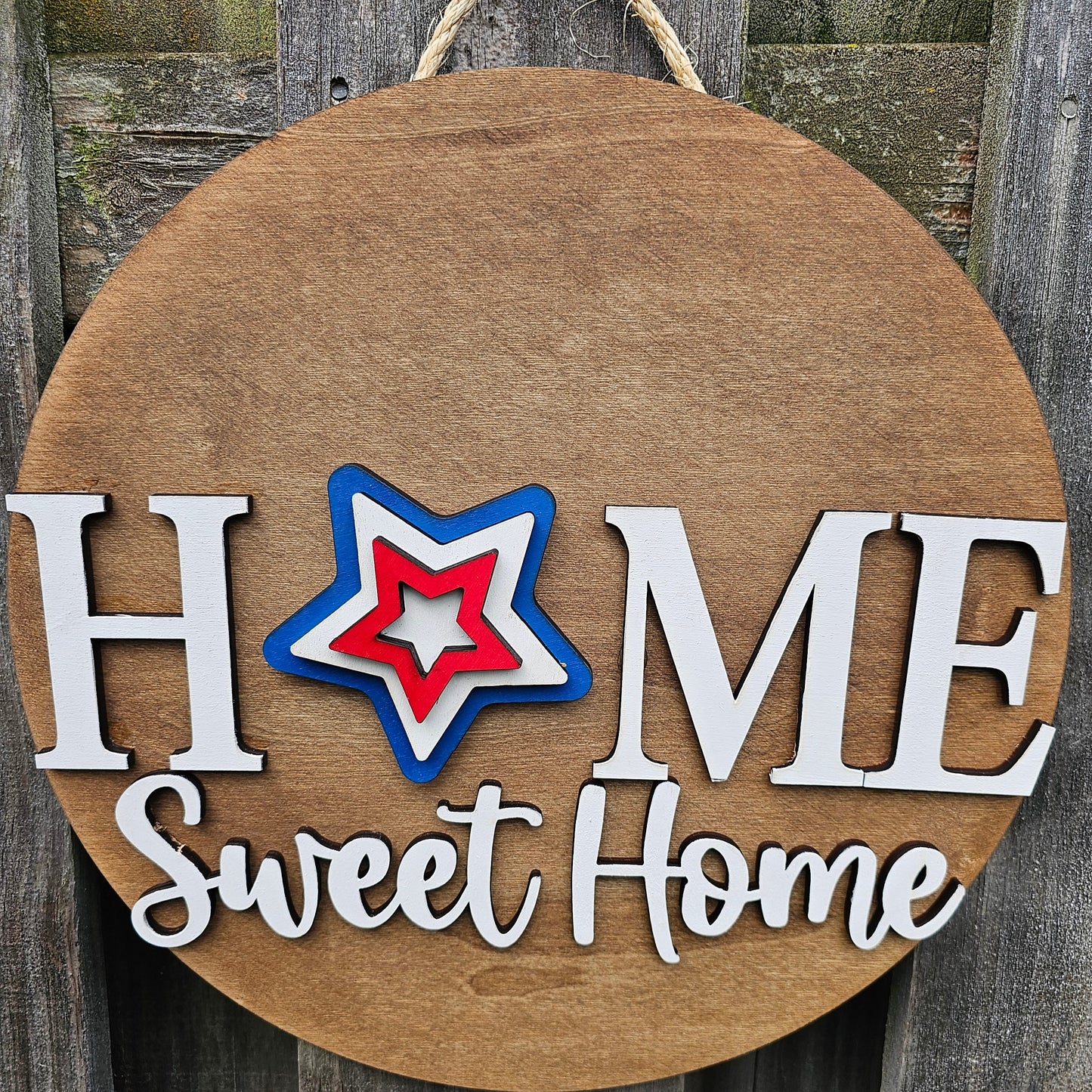 Patriotic Star Interchangeable Piece - for Interchangeable Door Sign