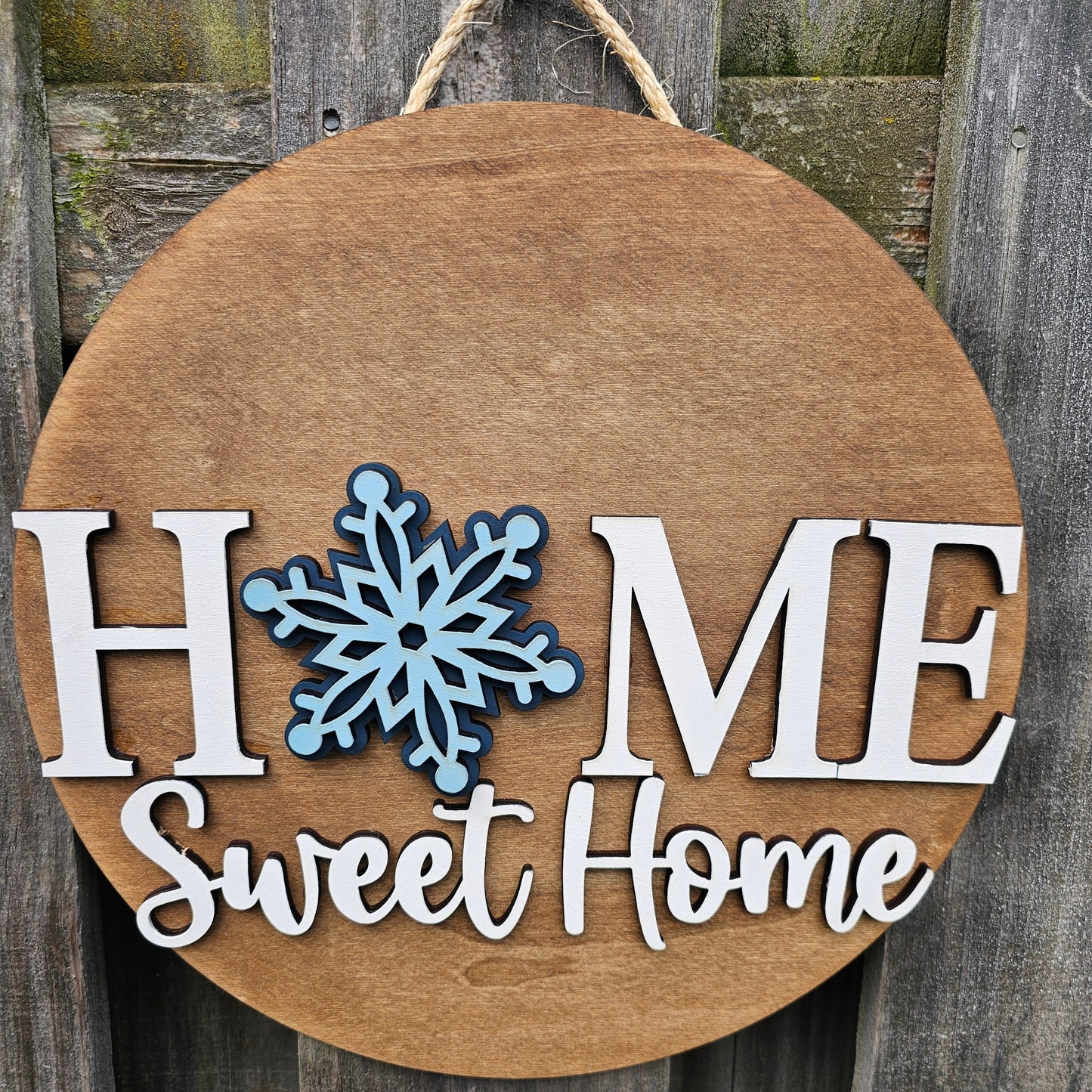 Snowflake Interchangeable Piece - for Interchangeable Door Sign