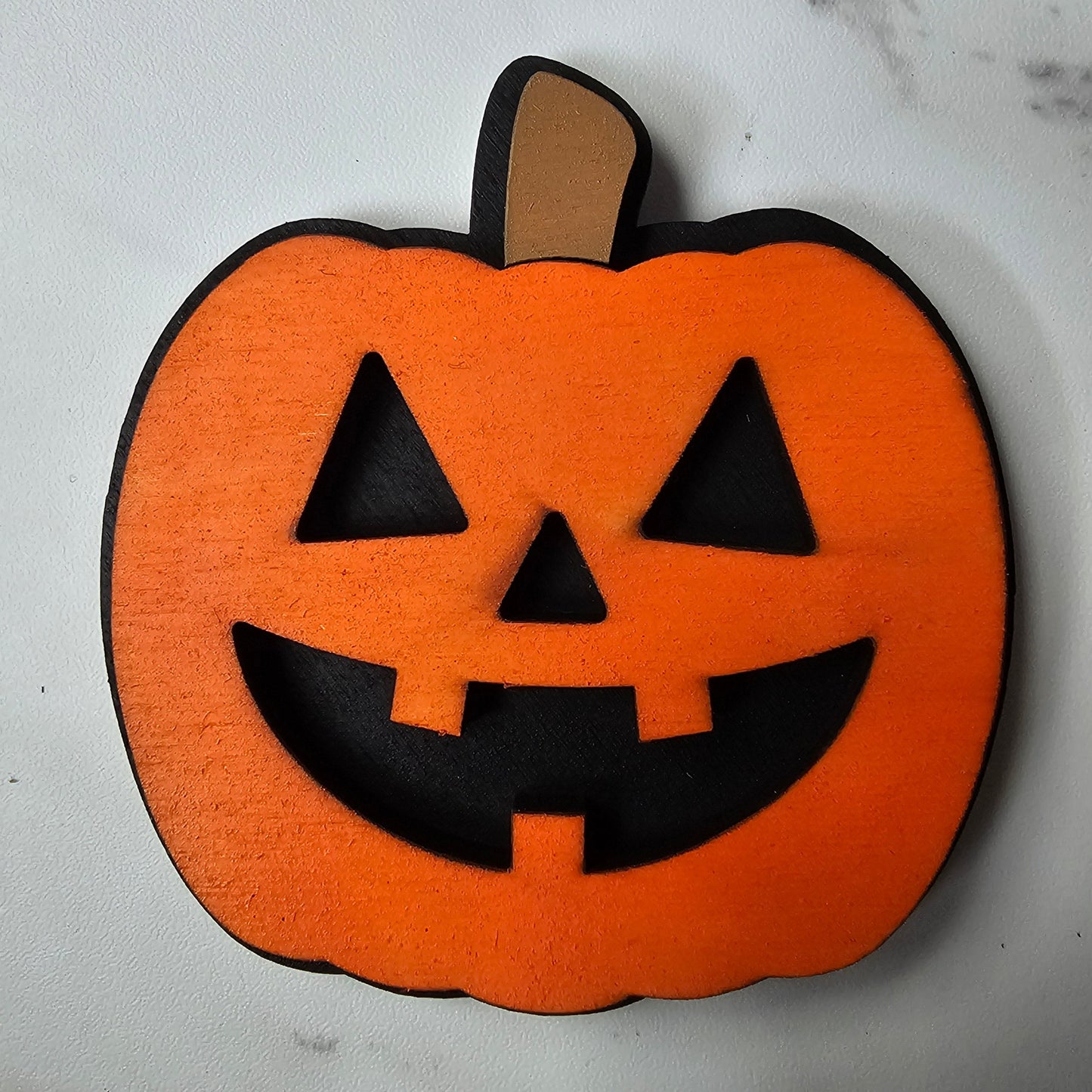 Pumpkin Jack-o-Lantern Interchangeable Piece - for Interchangeable Door Sign