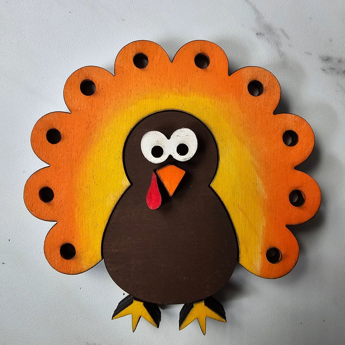Thanksgiving Turkey Interchangeable Piece - for Interchangeable Door Sign