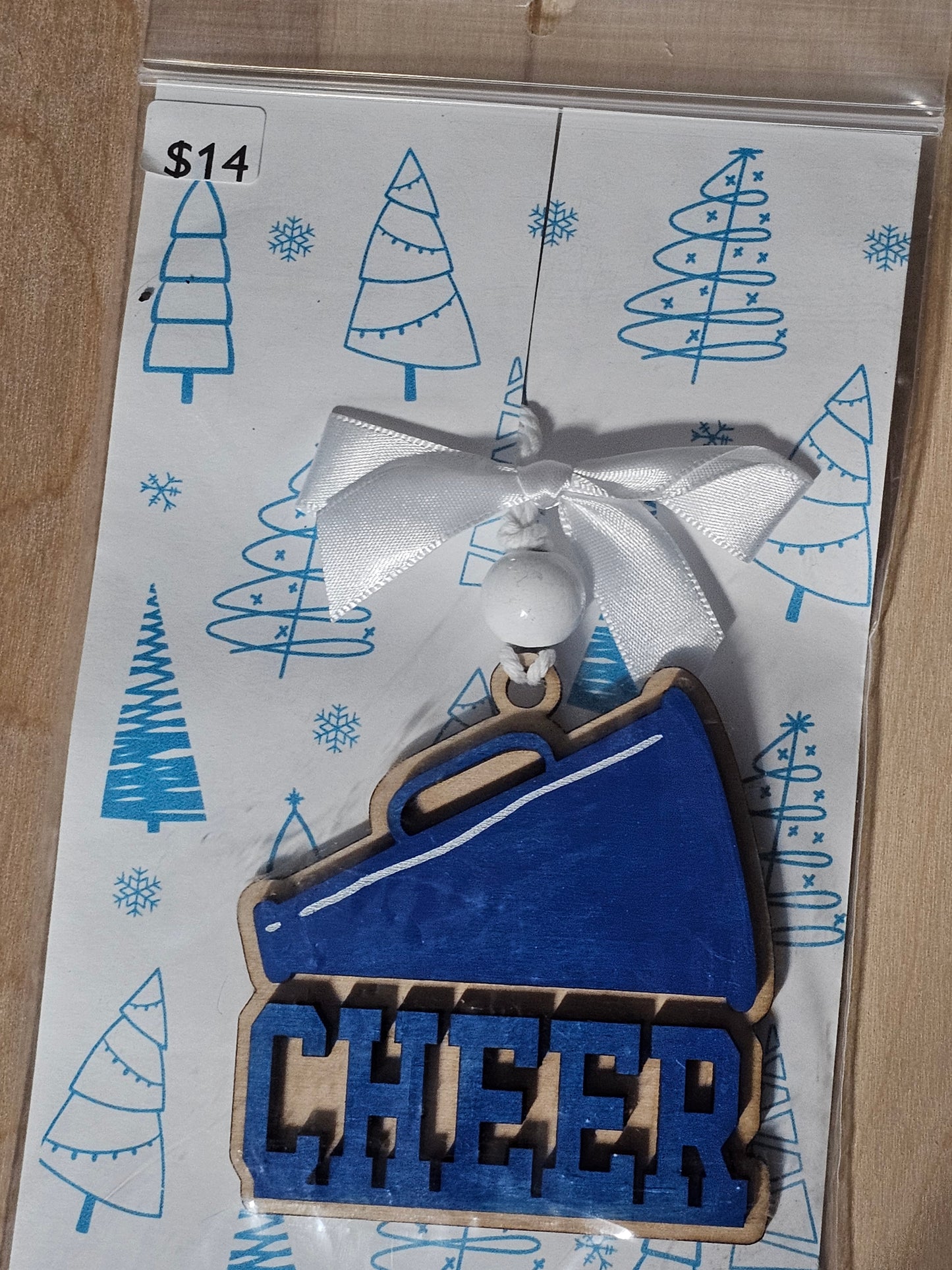 Cheer Wood Ornament - READY TO SHIP
