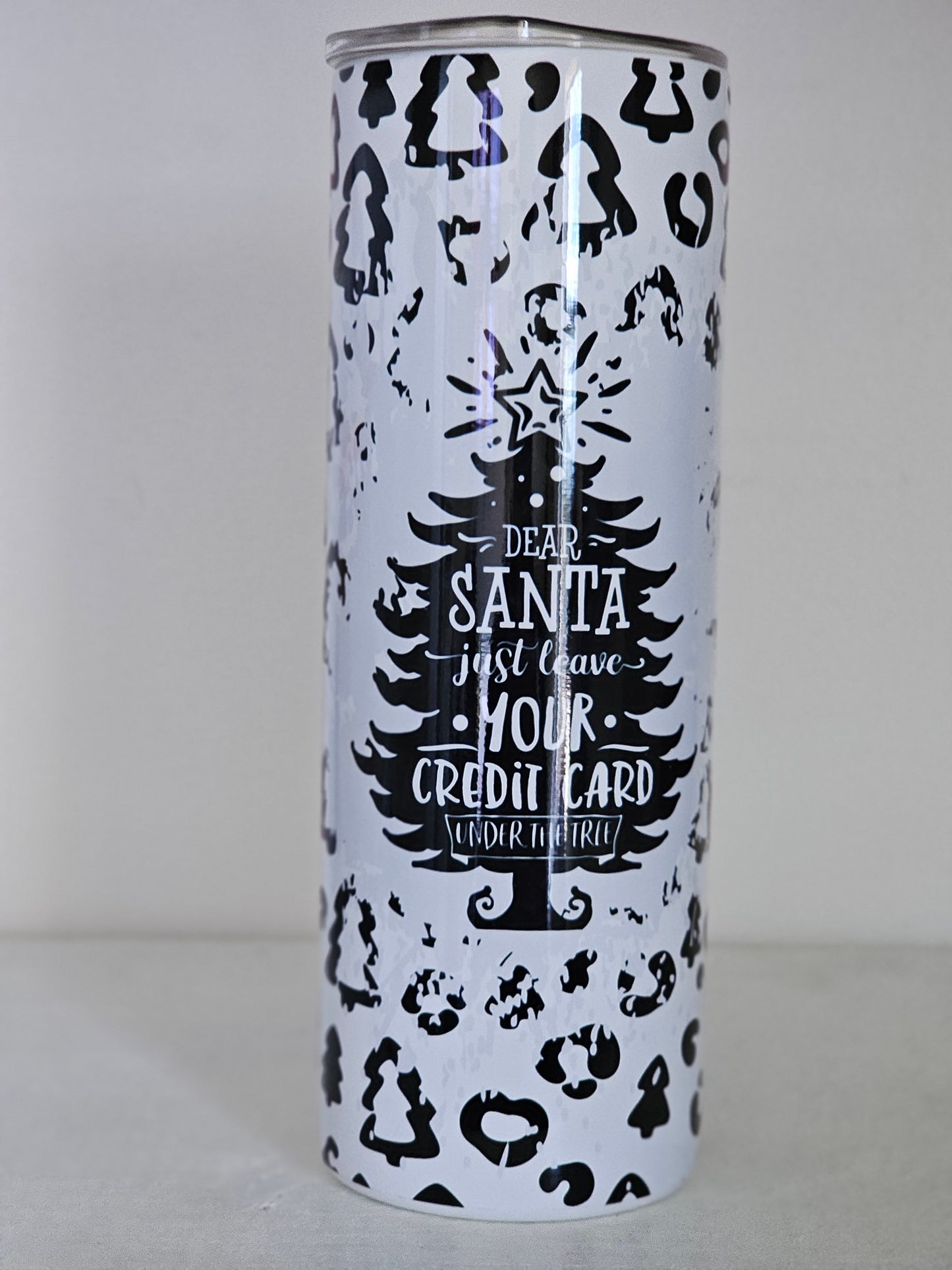 Santa Leave Your Credit Card - 20 oz Stainless Steel Tumbler