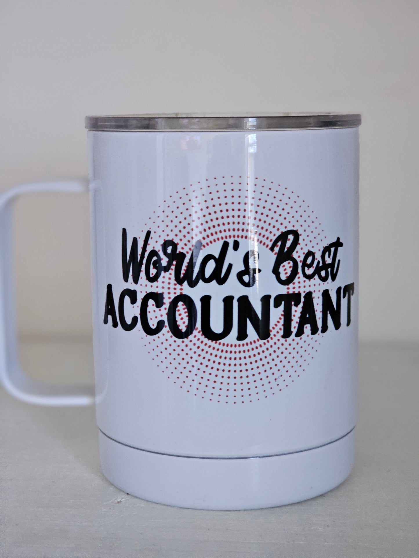 World's Best Accountant - Metal Mug with Plastic Lid