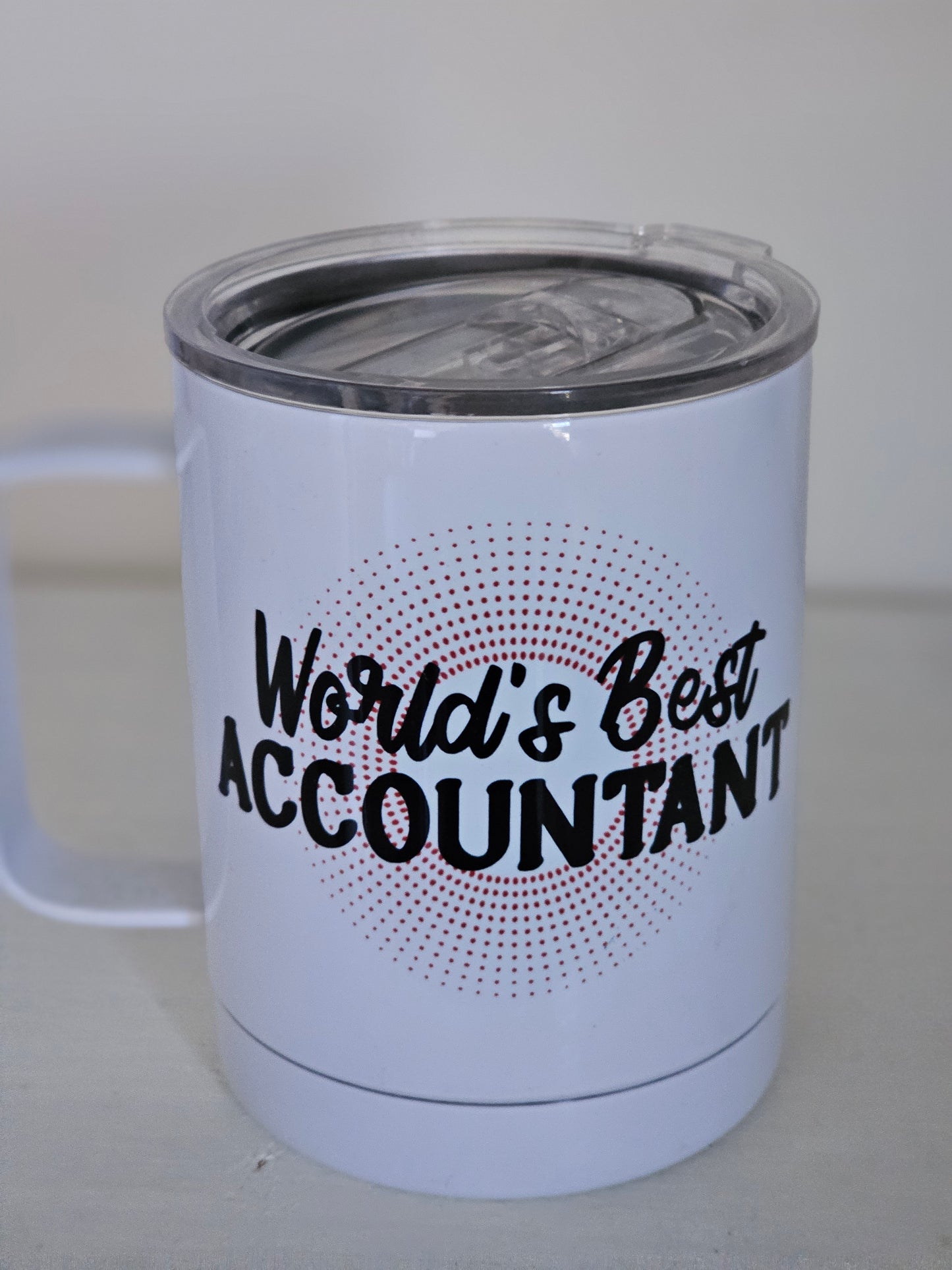 World's Best Accountant - Metal Mug with Plastic Lid