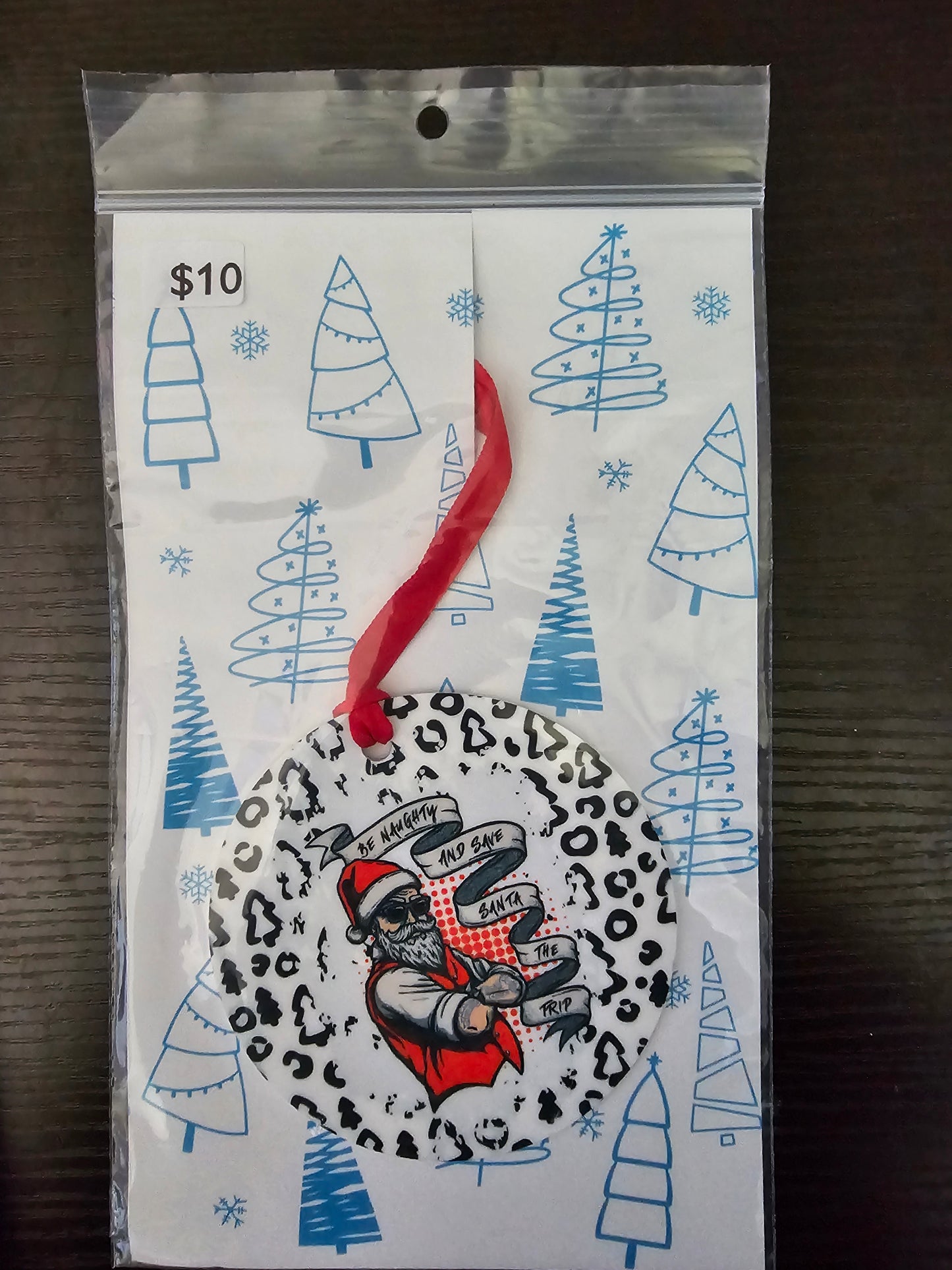Save Santa a Trip - Aluminum Ornament - READY TO SHIP
