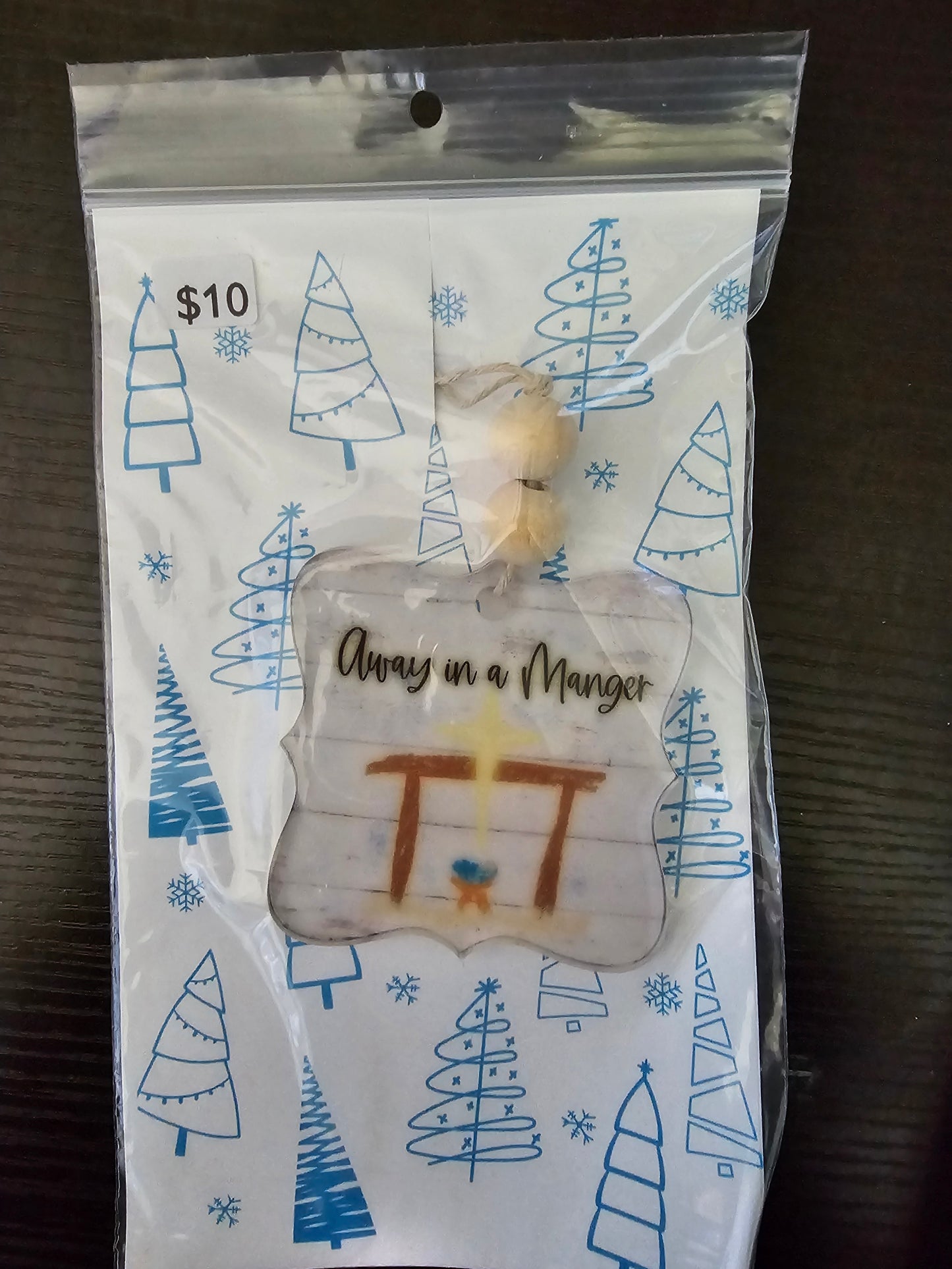 Away in a Manger - Acrylic Ornament - READY TO SHIP