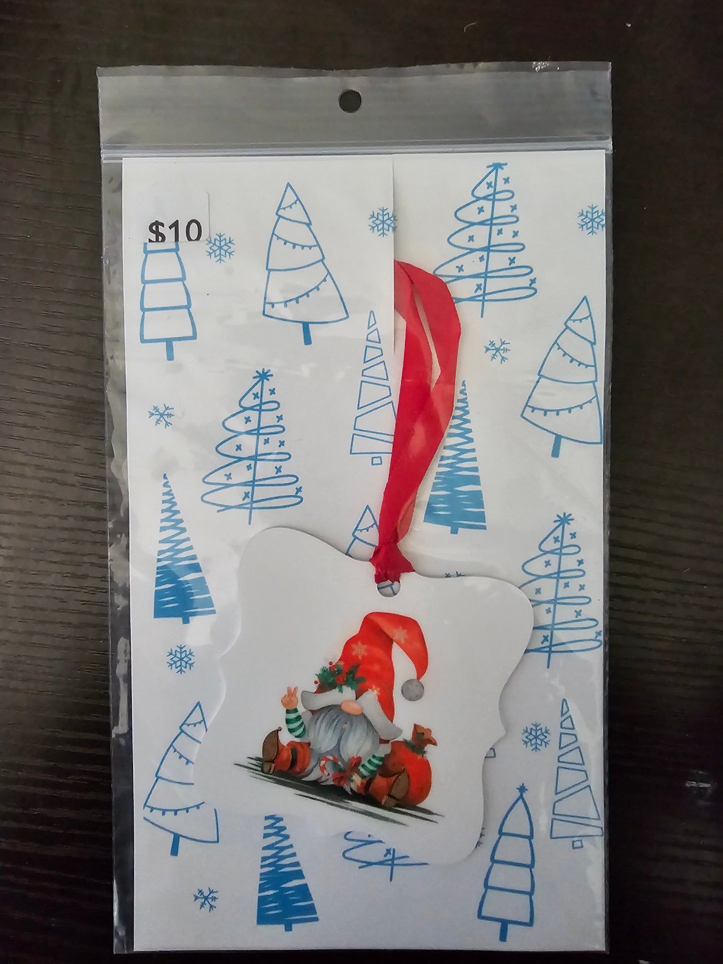 Gnome Aluminum Ornament - READY TO SHIP