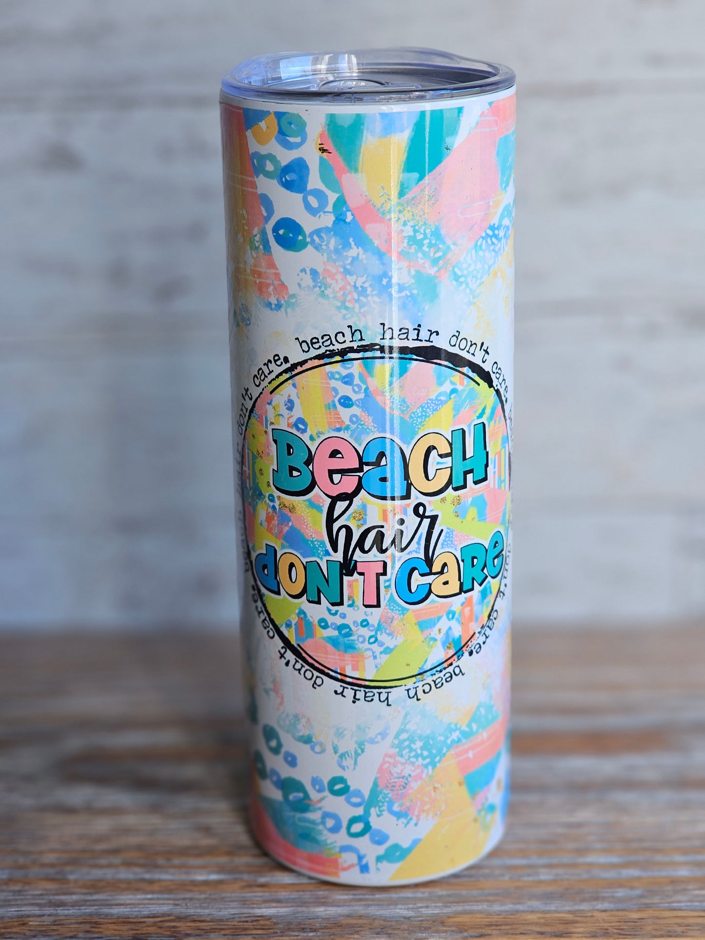 Beach Hair Don't Care - 20 oz Stainless Steel Tumbler