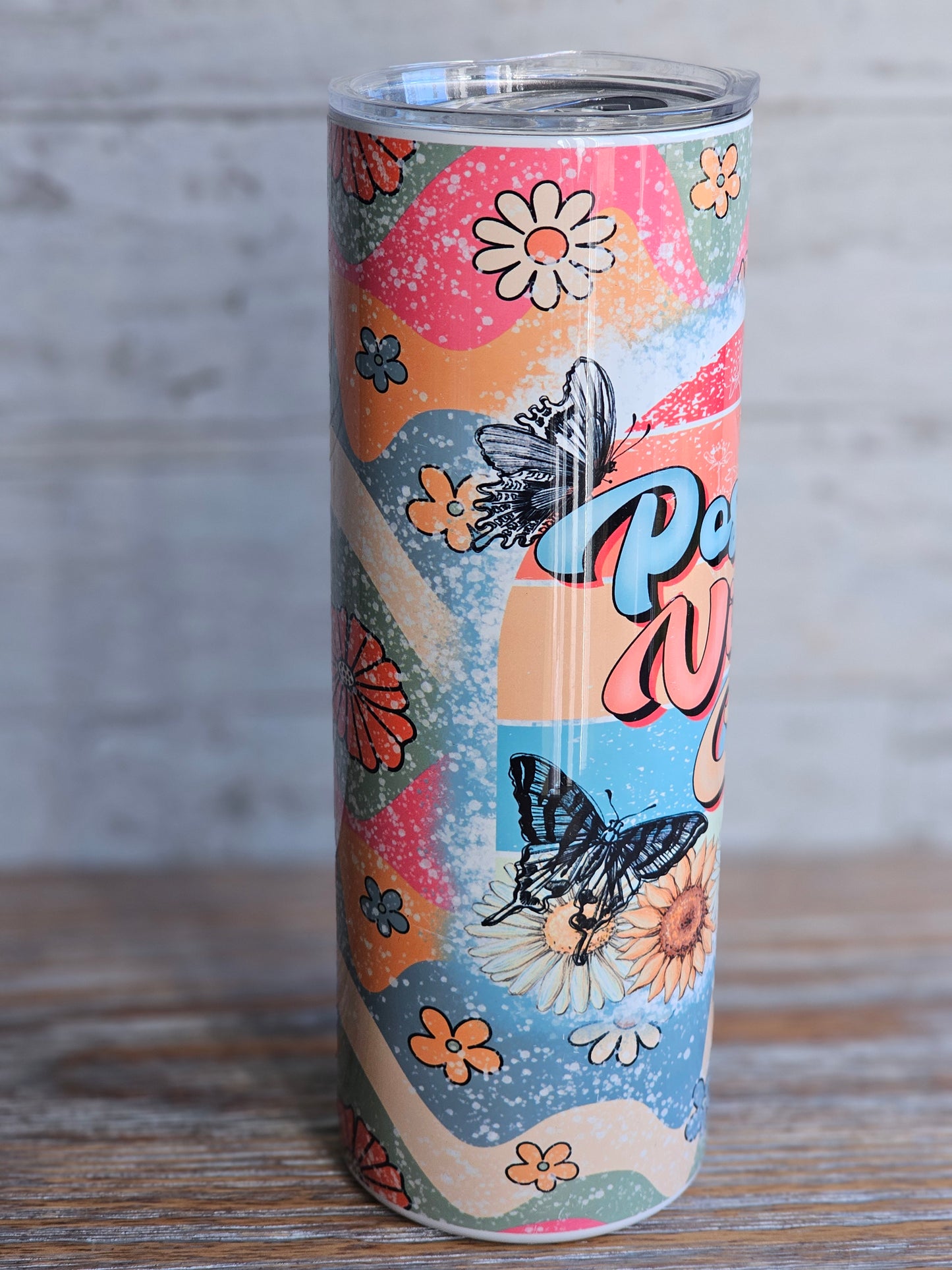 Positive Vibes - 20 oz Stainless Steel Tumbler