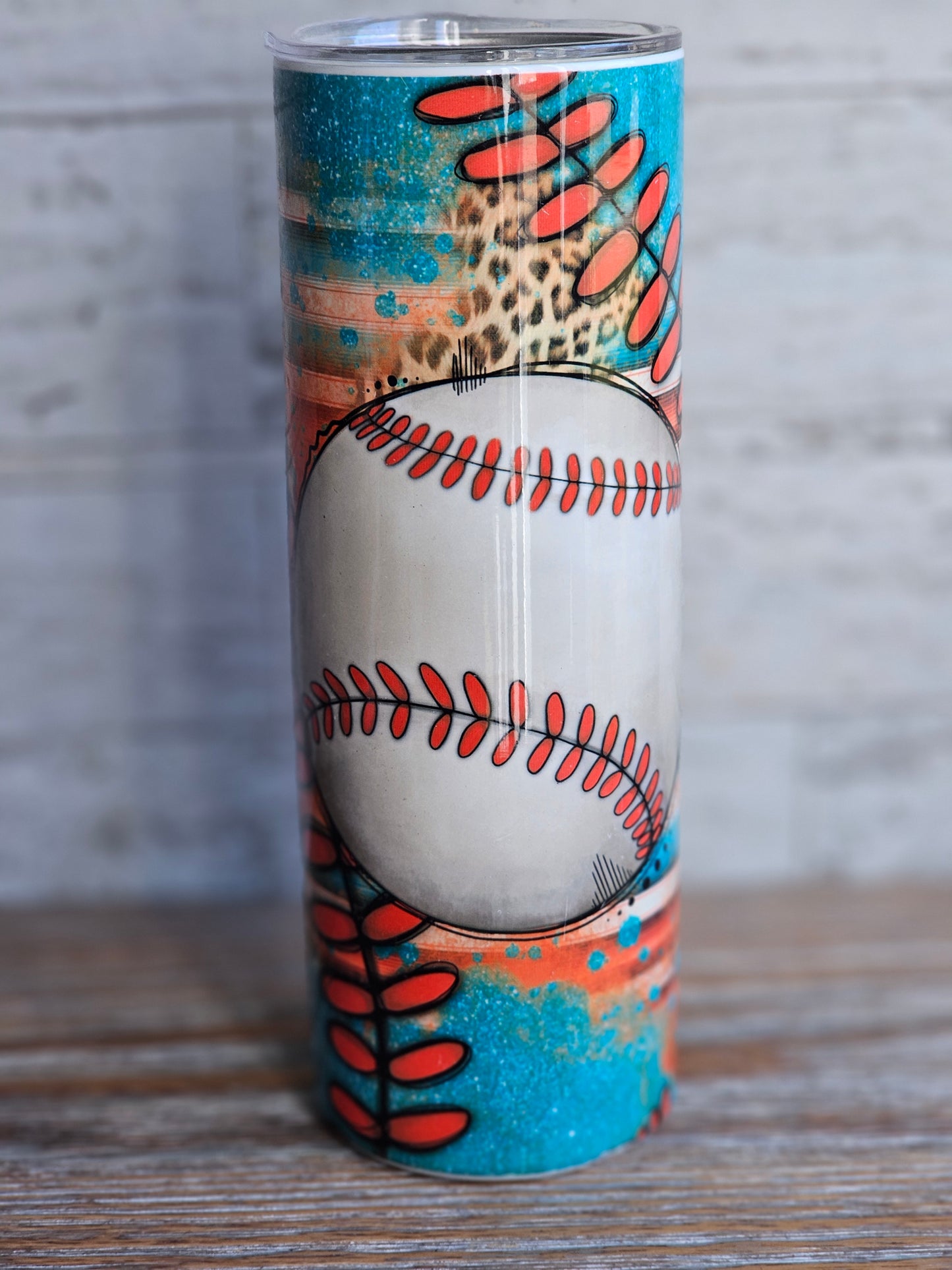 Baseball Leopard - 20 oz Stainless Steel Tumbler