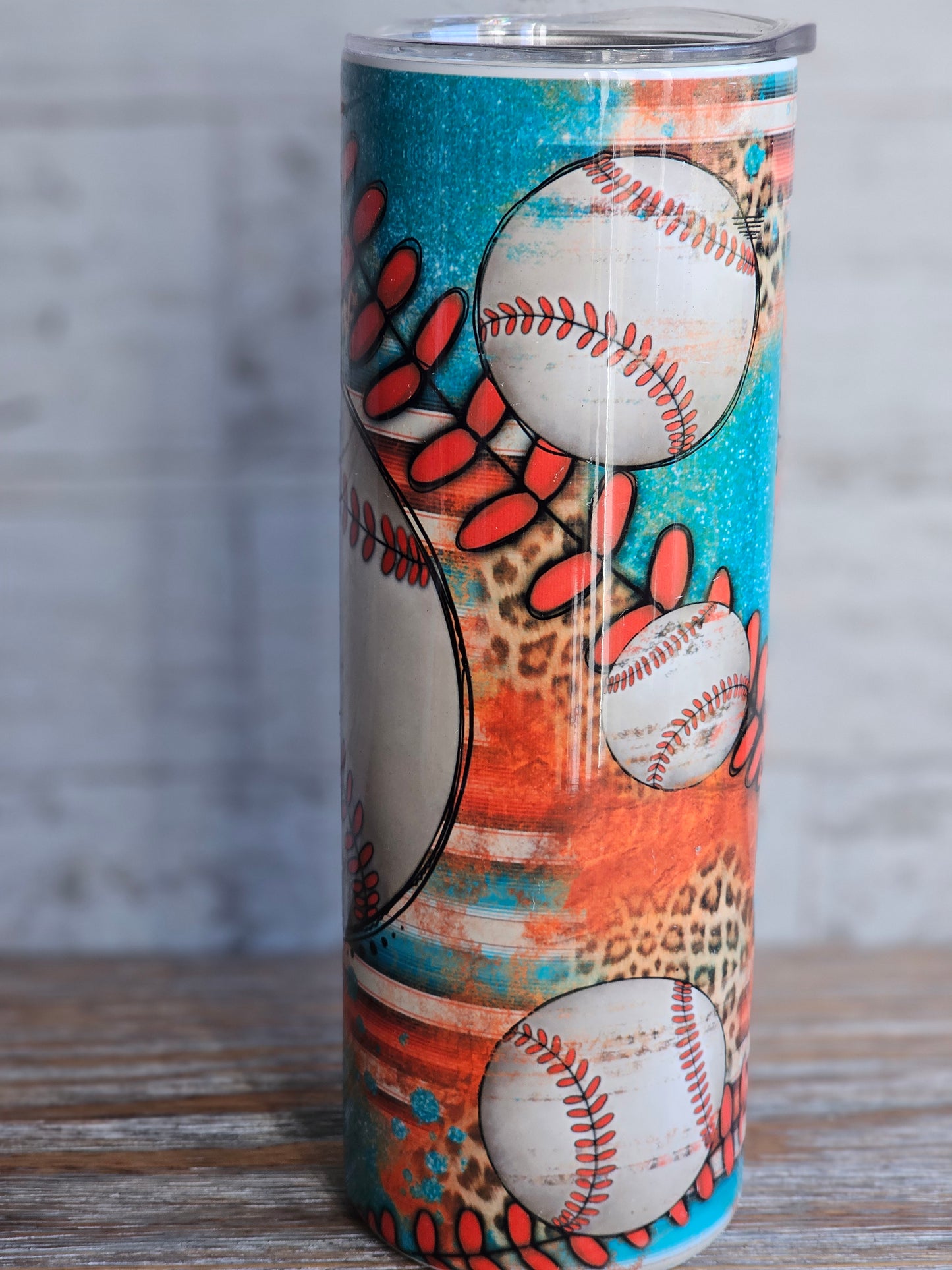 Baseball Leopard - 20 oz Stainless Steel Tumbler