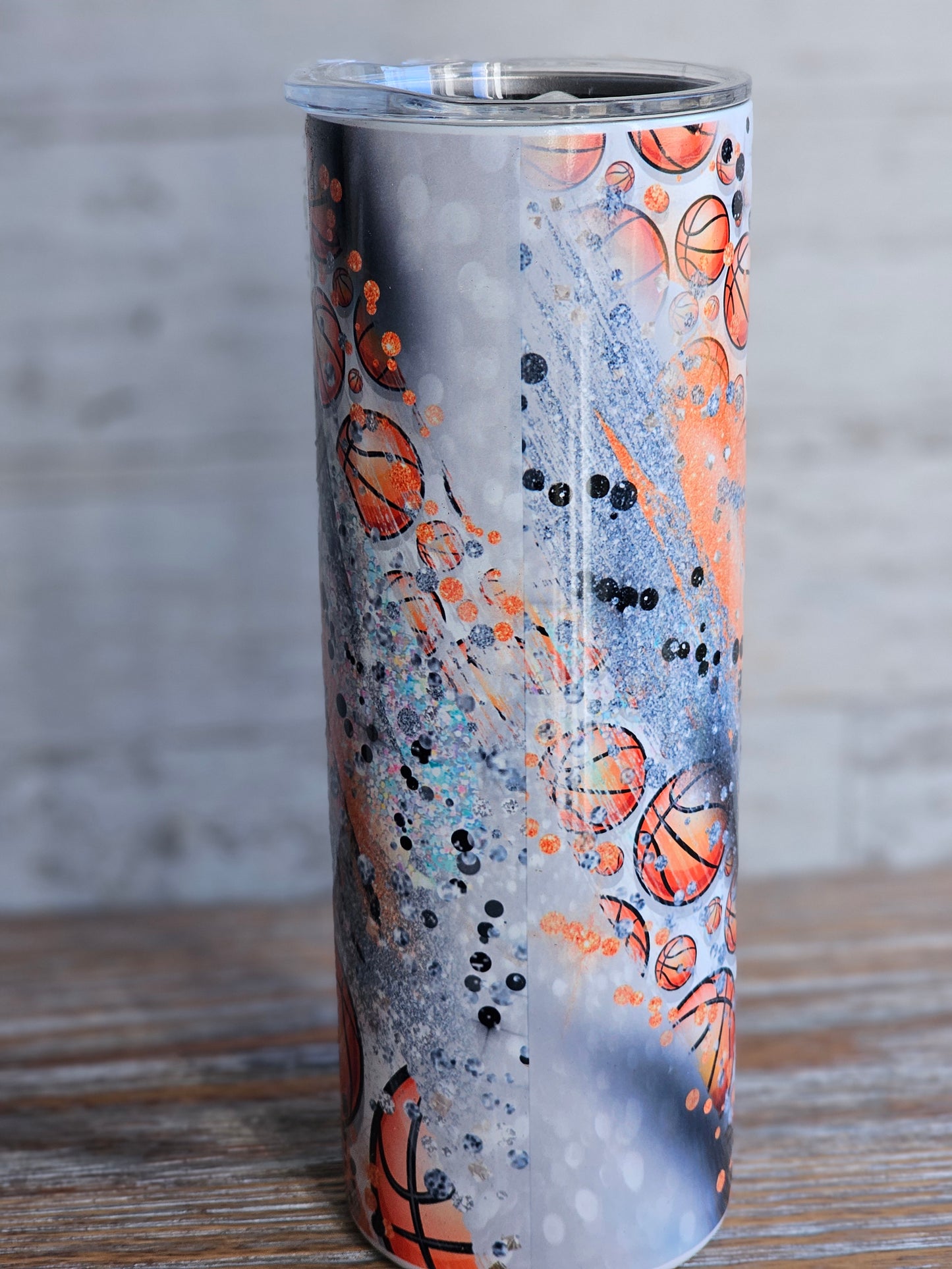 Basketball Swirl - 20 oz Stainless Steel Tumbler