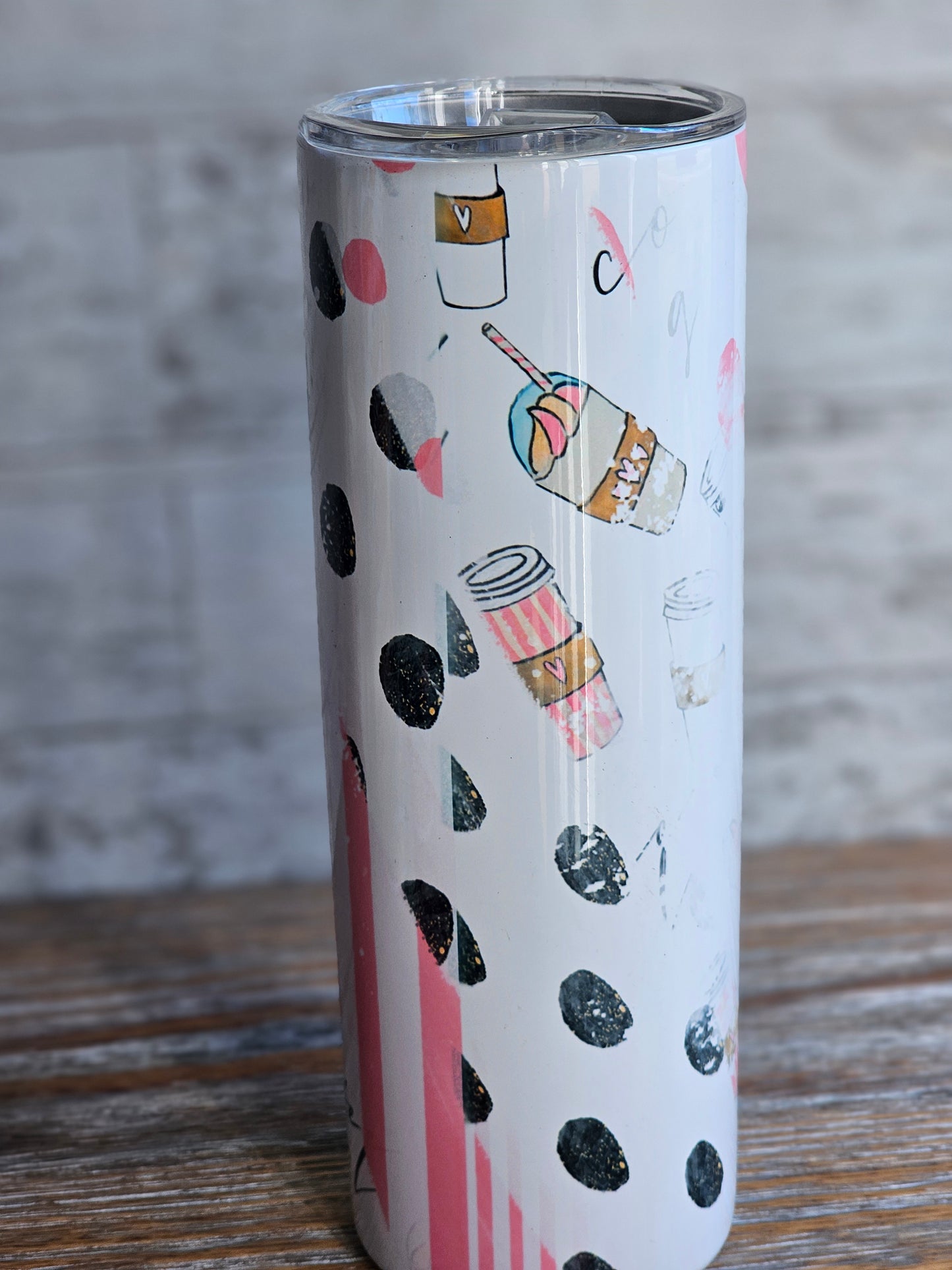 Be Caffeinated - 20 oz Stainless Steel Tumbler