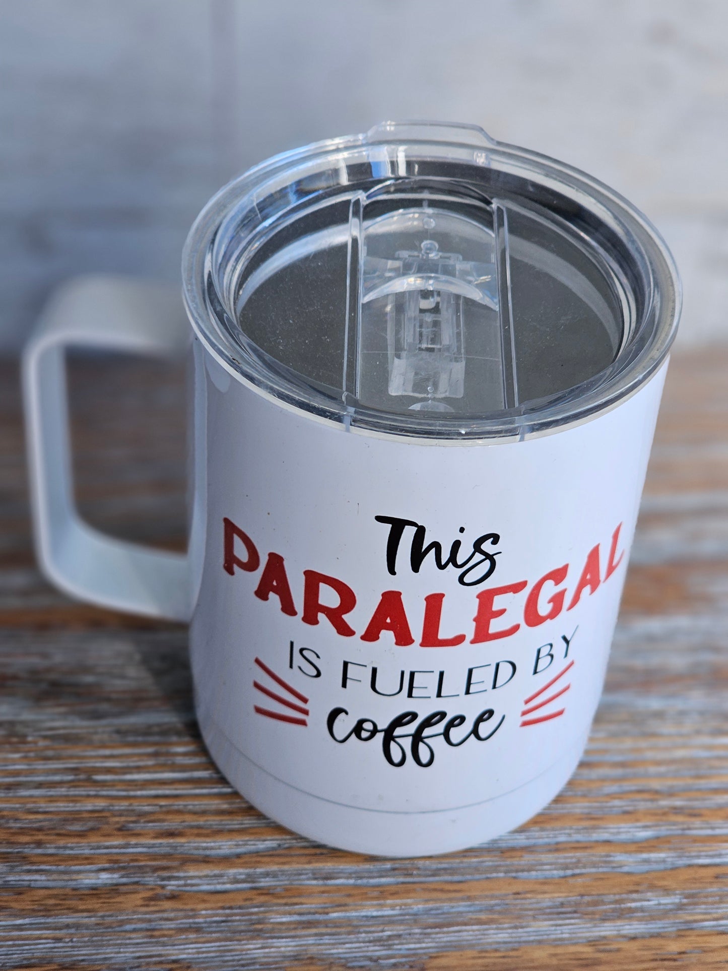Paralegal - Metal Mug with Plastic Lid